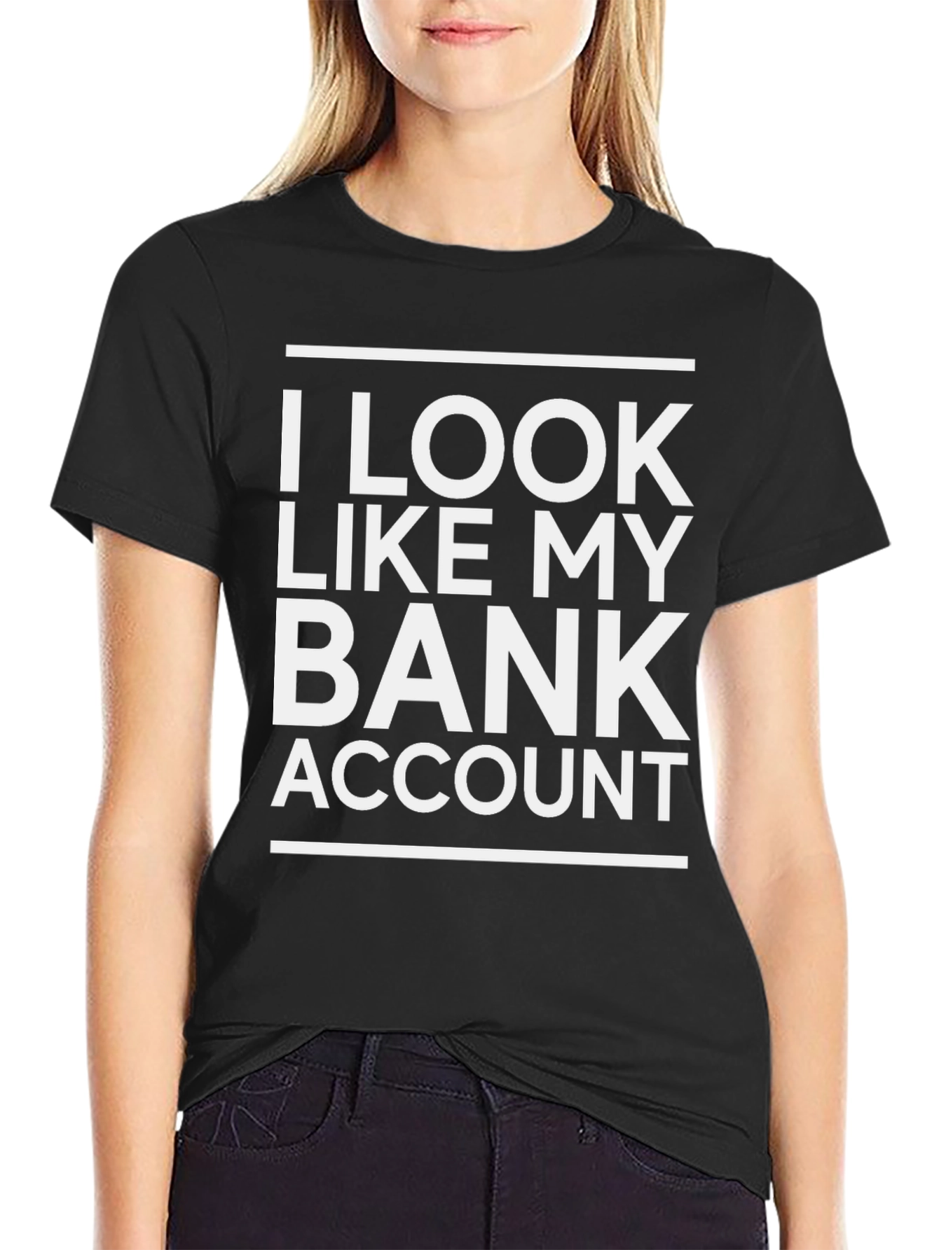 I Look Like My Bank Account Graphic T-Shirt