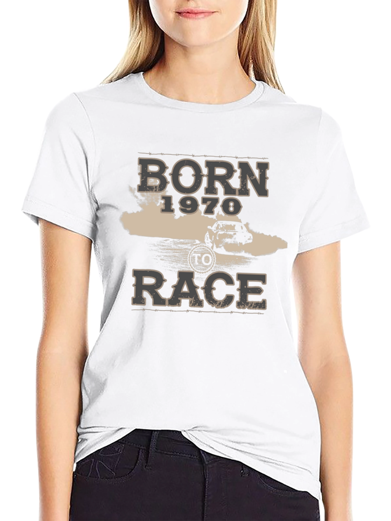 Born 1970 To Race Graphic T-Shirt