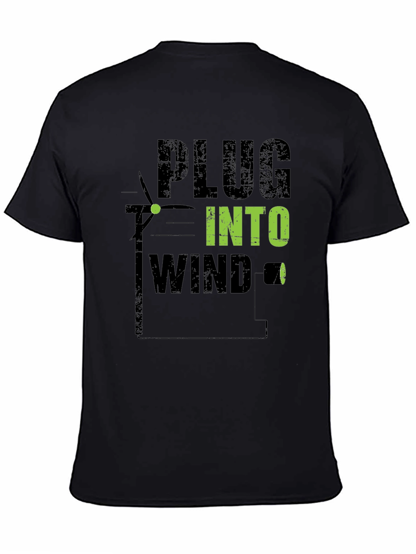 Plug Into Wind T-Shirt - Eco-Friendly Style