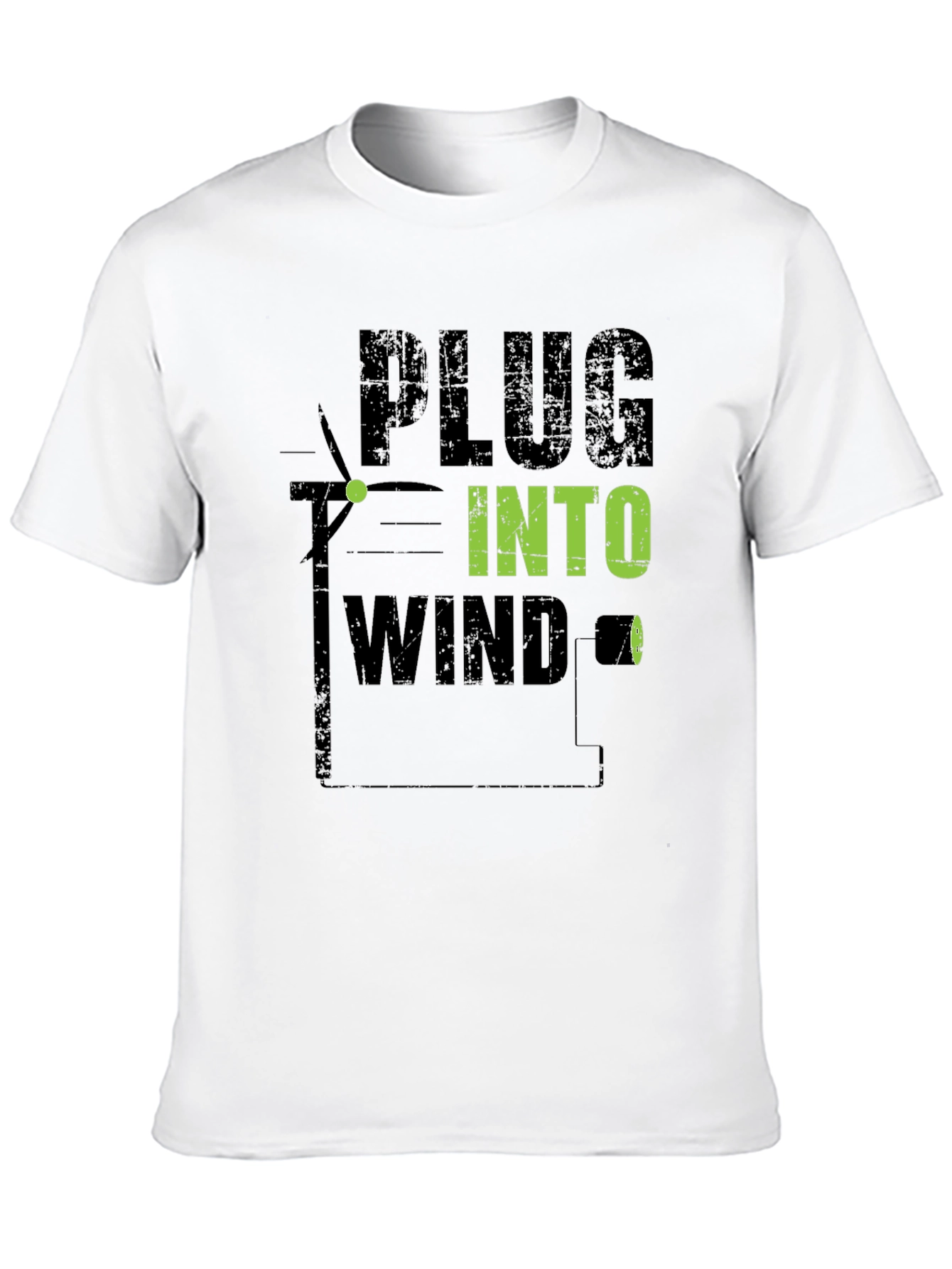 Plug Into Wind T-Shirt - Eco-Friendly Style