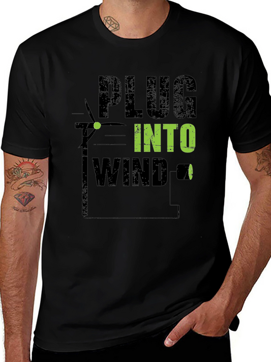 Plug Into Wind T-Shirt - Eco-Friendly Style