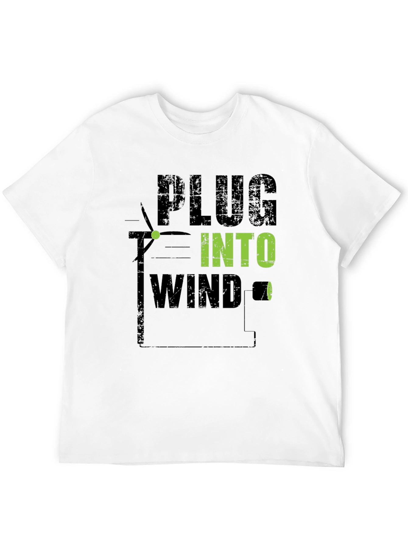 Plug Into Wind T-Shirt - Eco-Friendly Style
