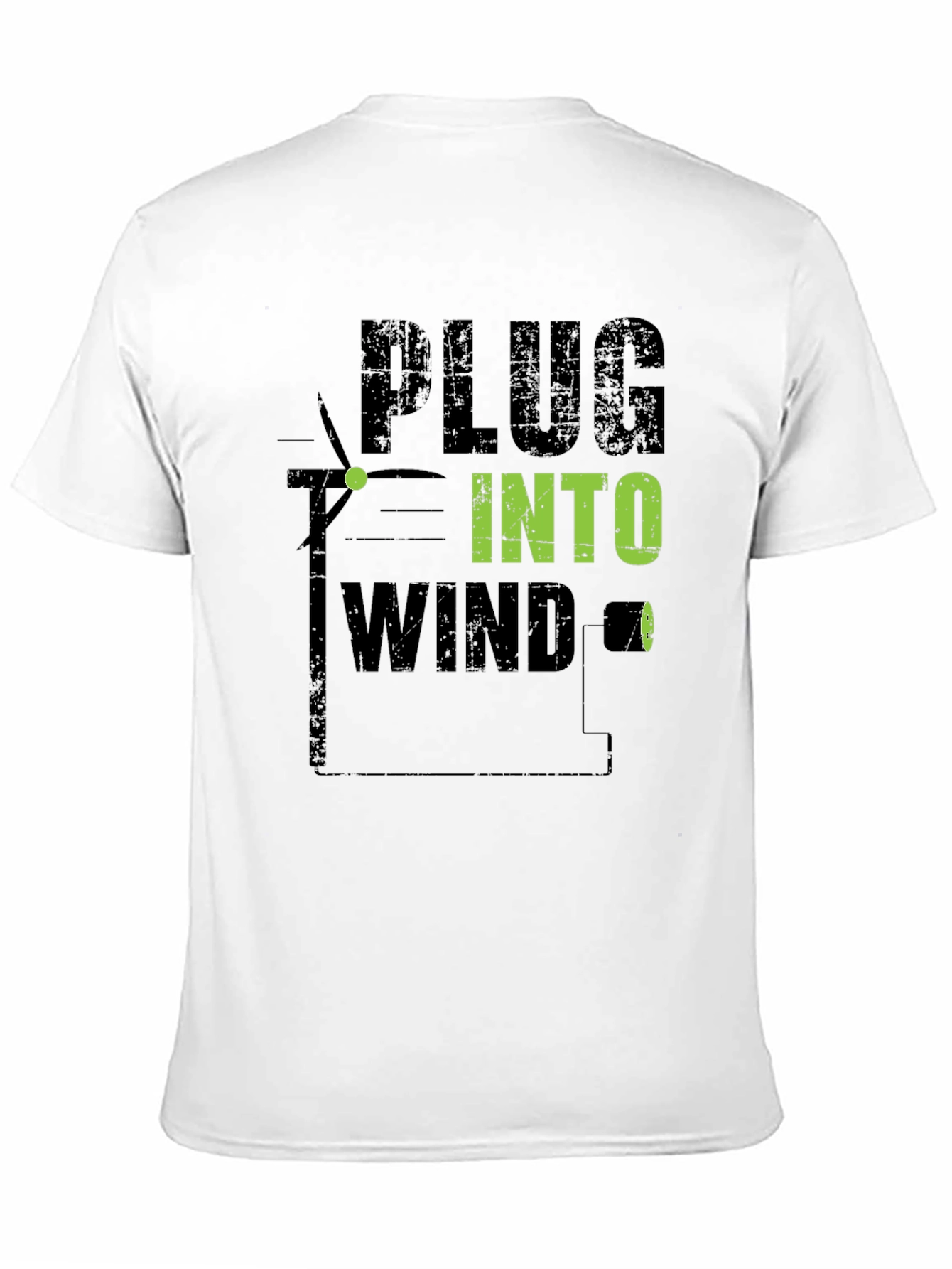 Plug Into Wind T-Shirt - Eco-Friendly Style