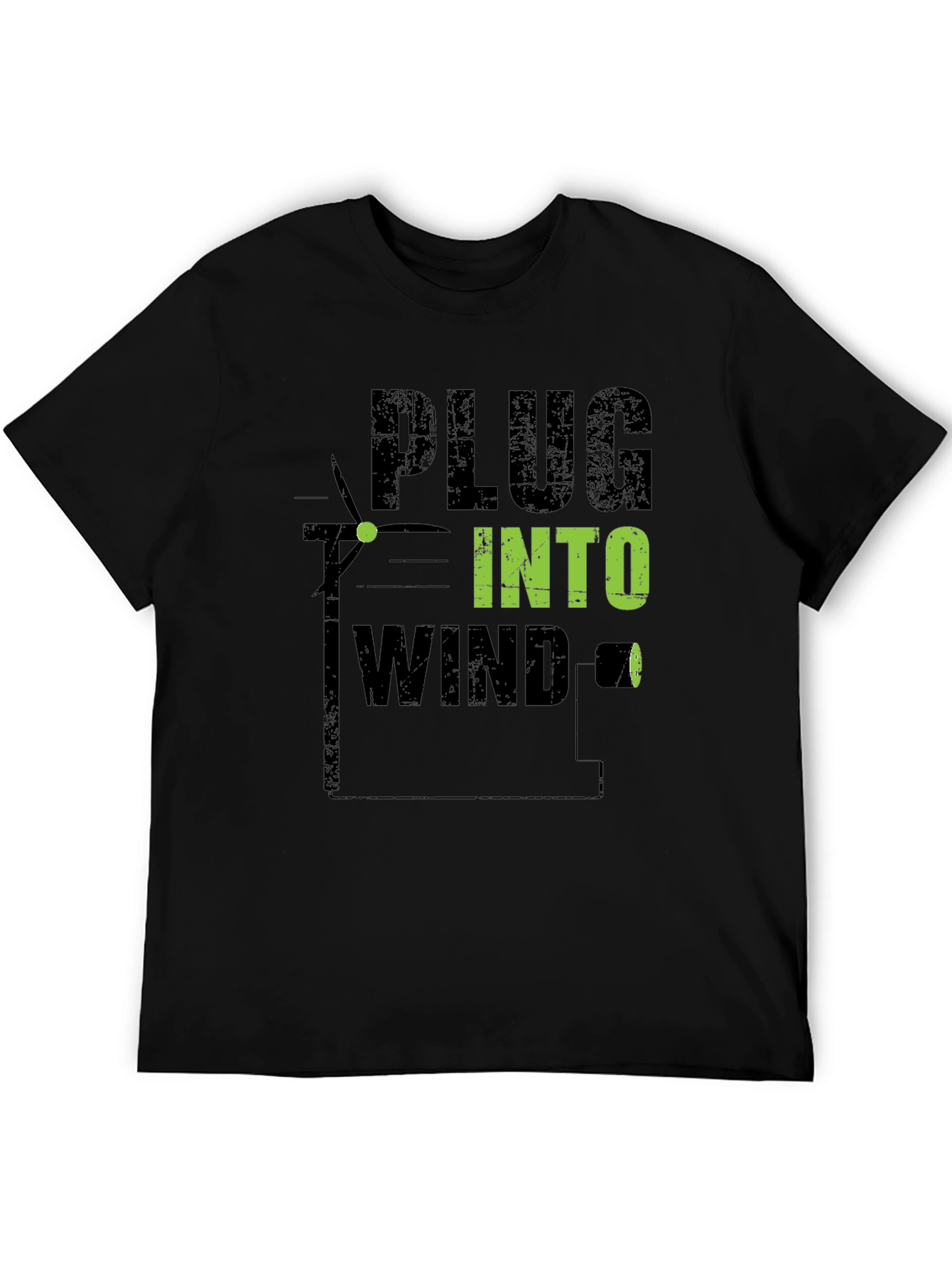 Plug Into Wind T-Shirt - Eco-Friendly Style