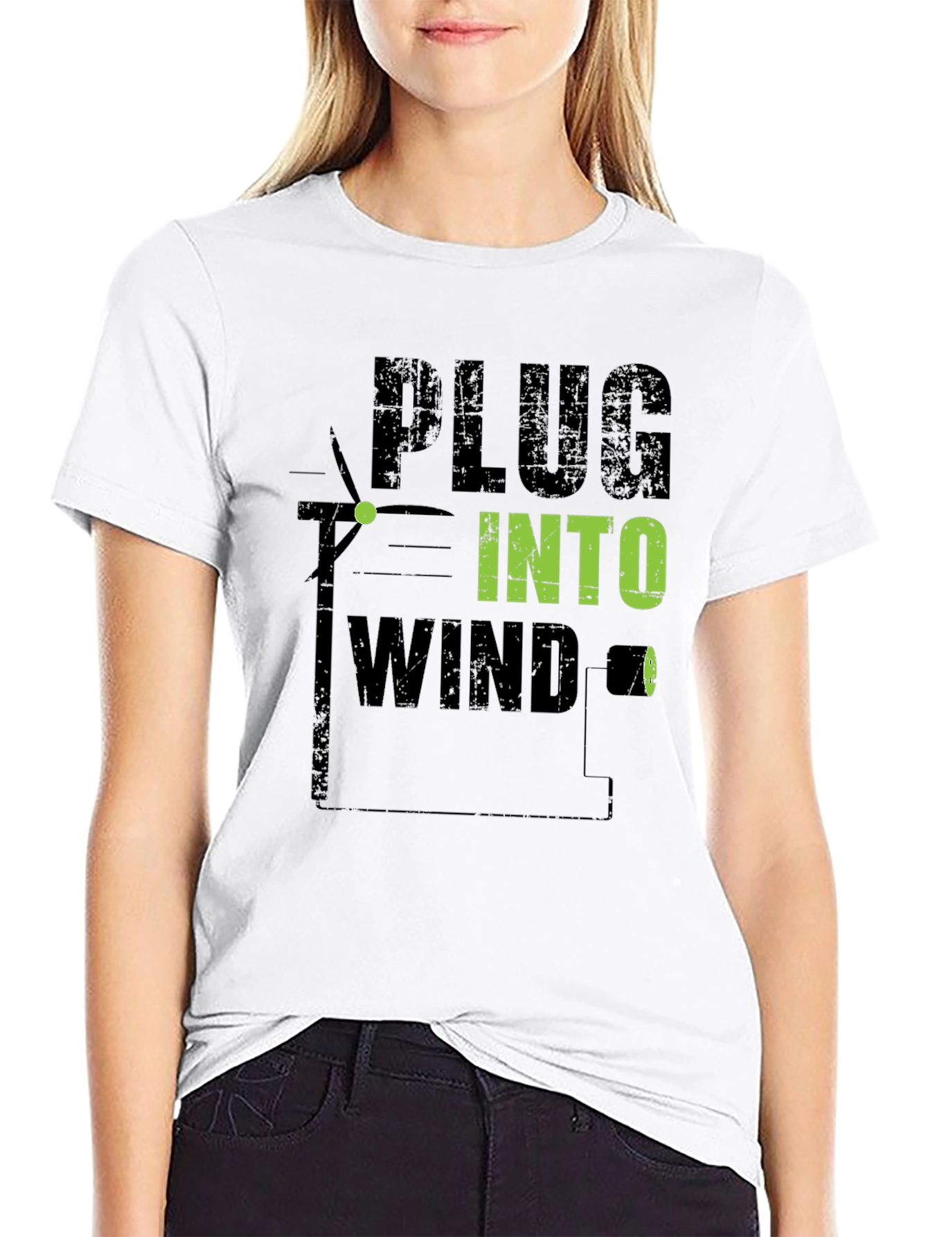 Plug Into Wind T-Shirt - Eco-Friendly Style