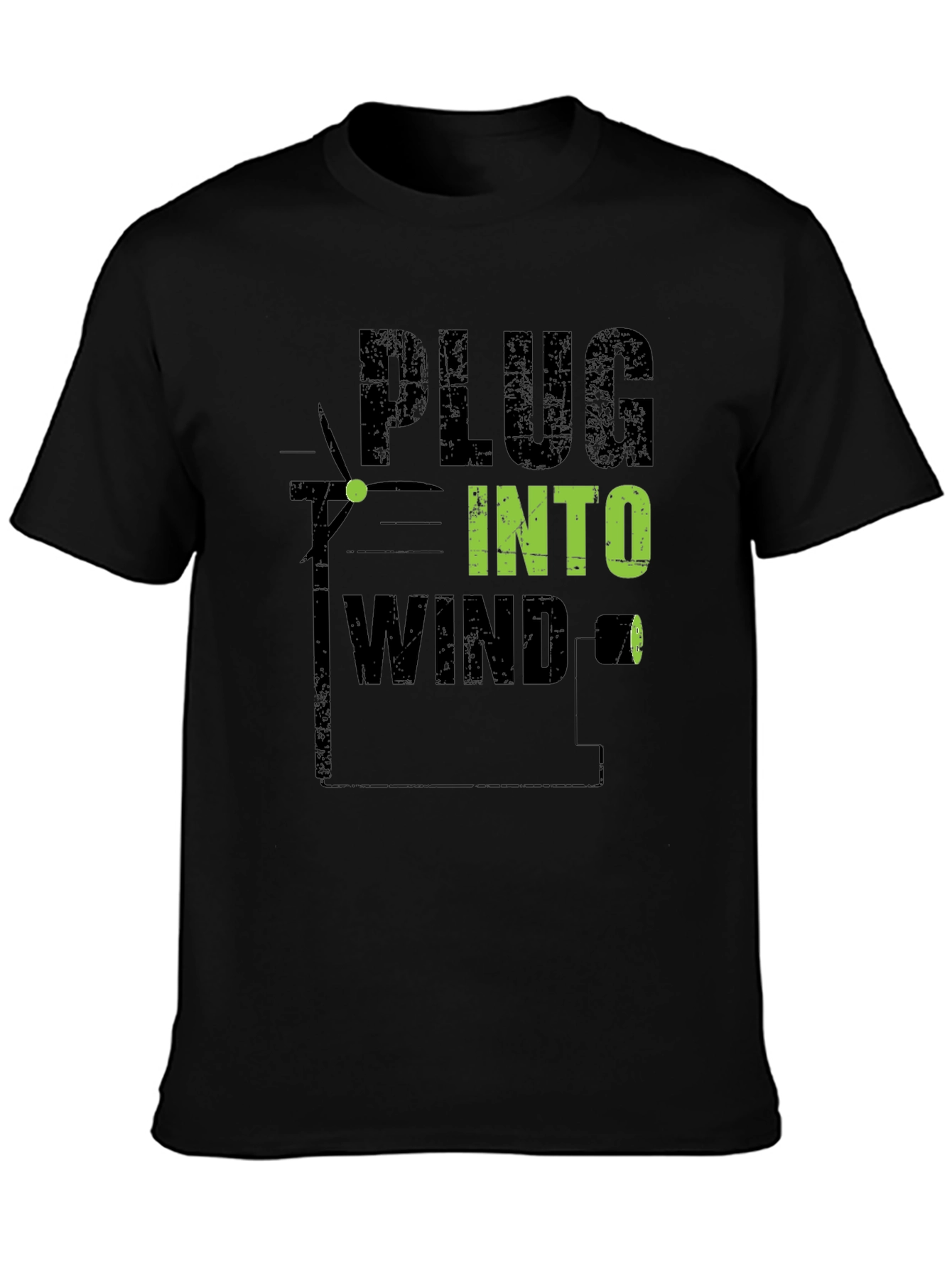 Plug Into Wind T-Shirt - Eco-Friendly Style