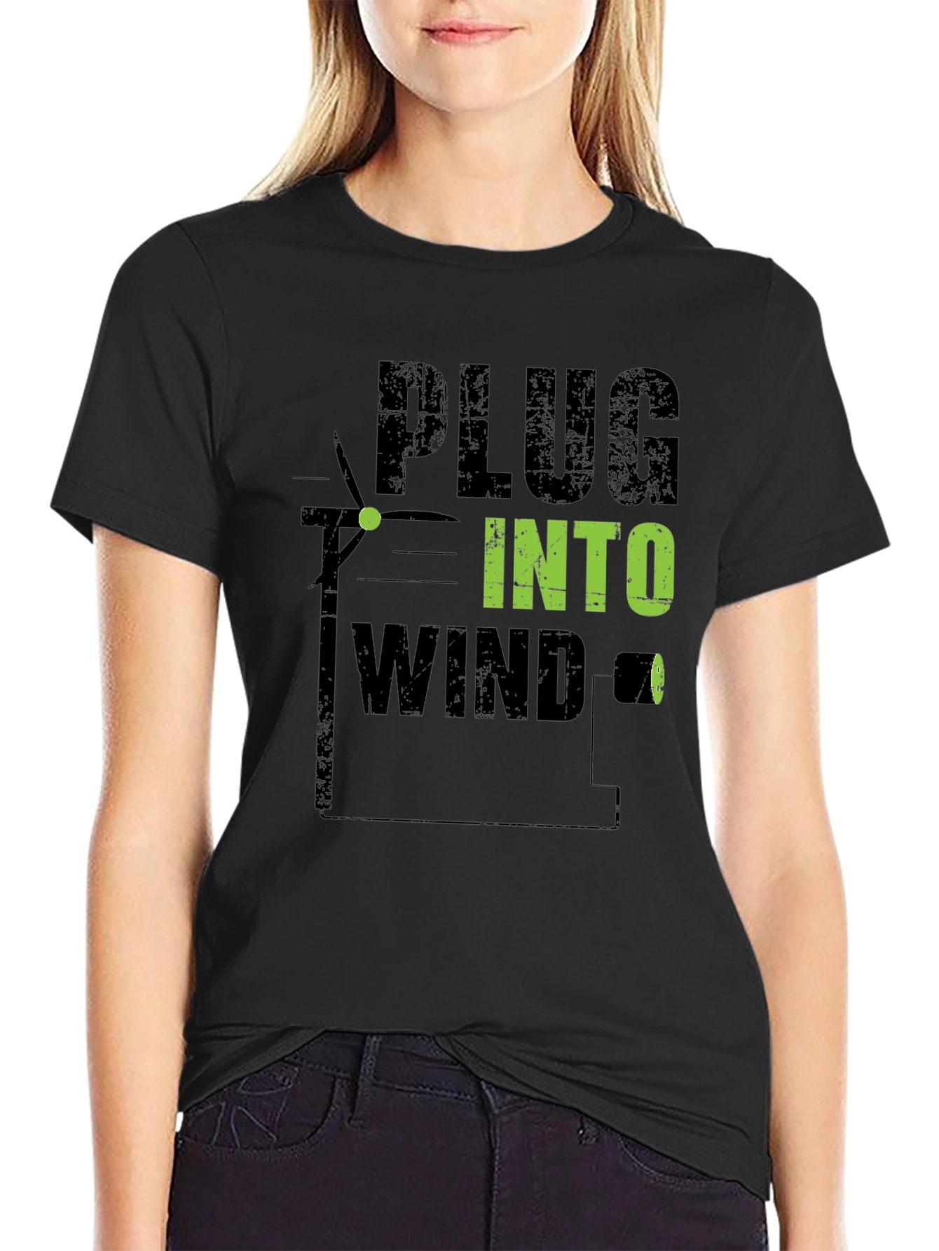 Plug Into Wind T-Shirt - Eco-Friendly Style