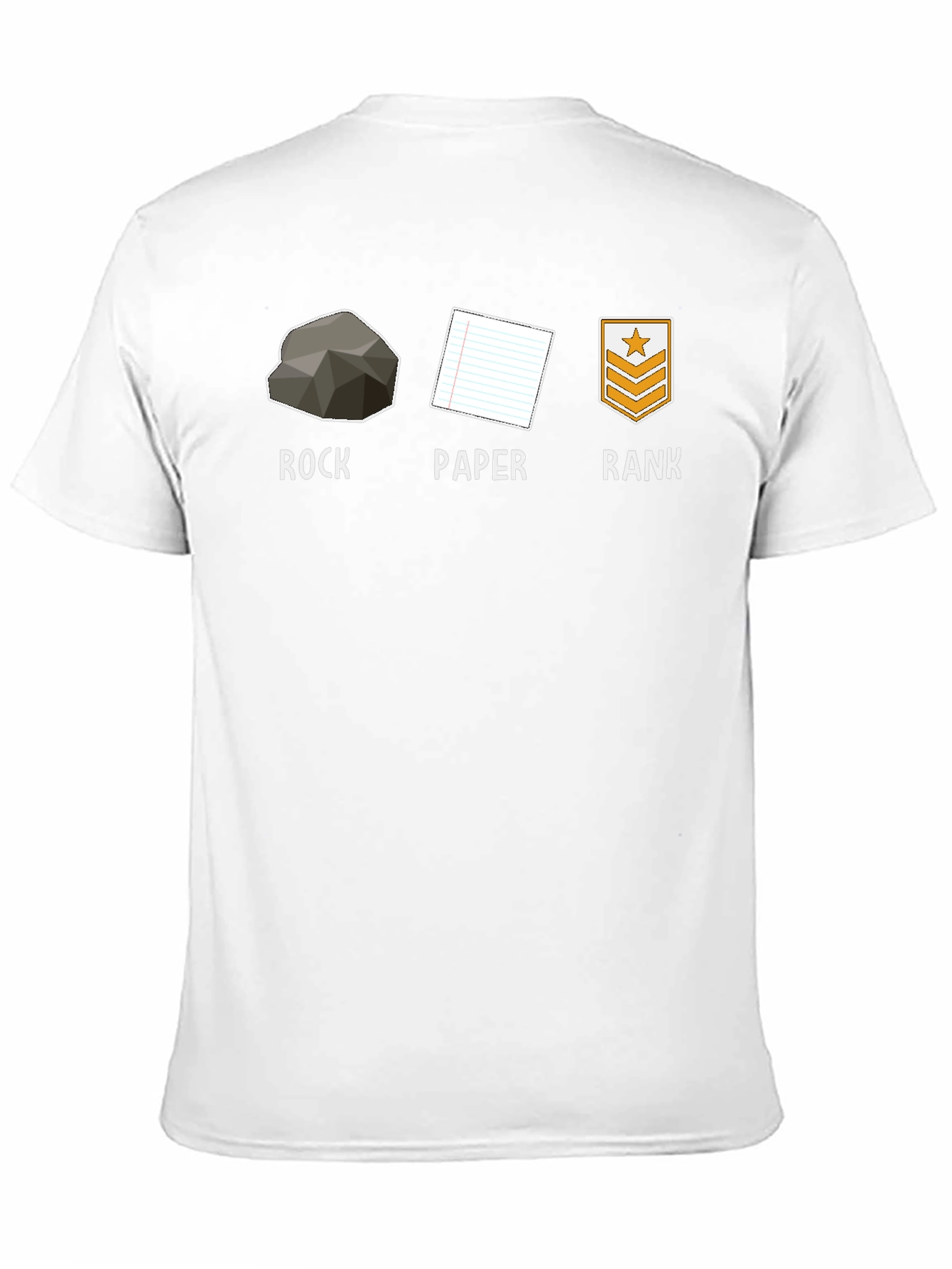 Rock Paper Rank Funny T-Shirt