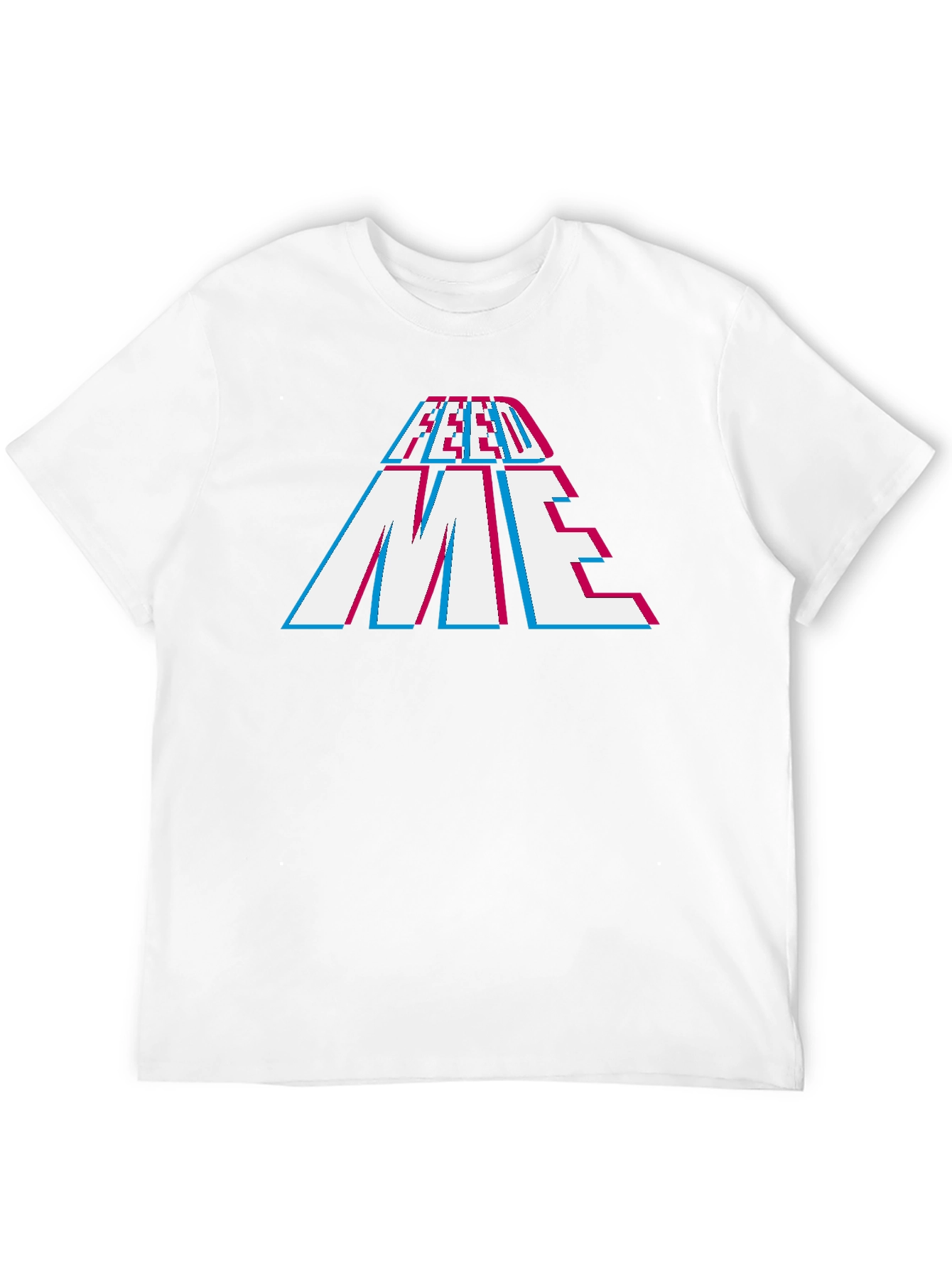 Feed Me Graphic Print Black T-Shirt