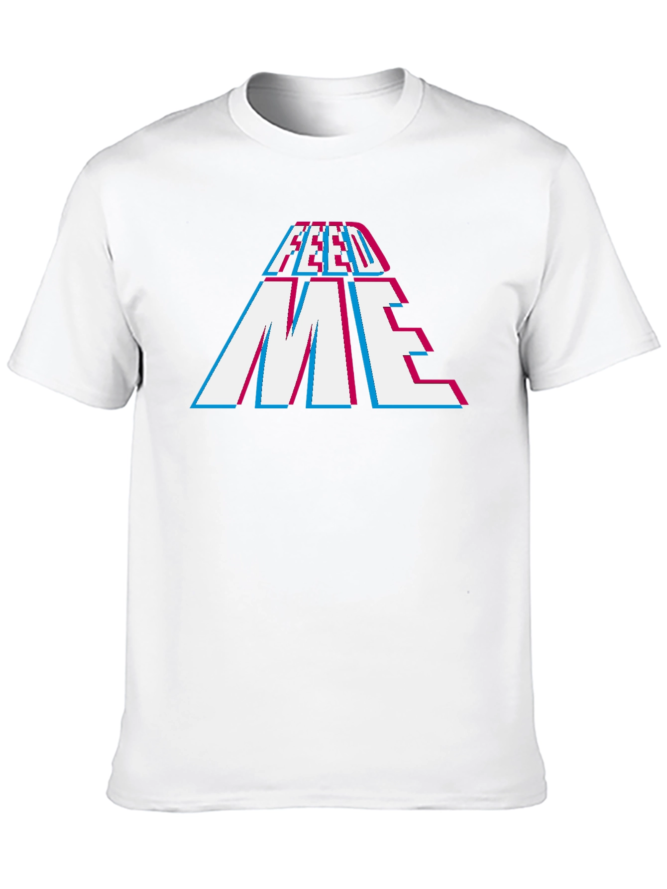 Feed Me Graphic Print Black T-Shirt