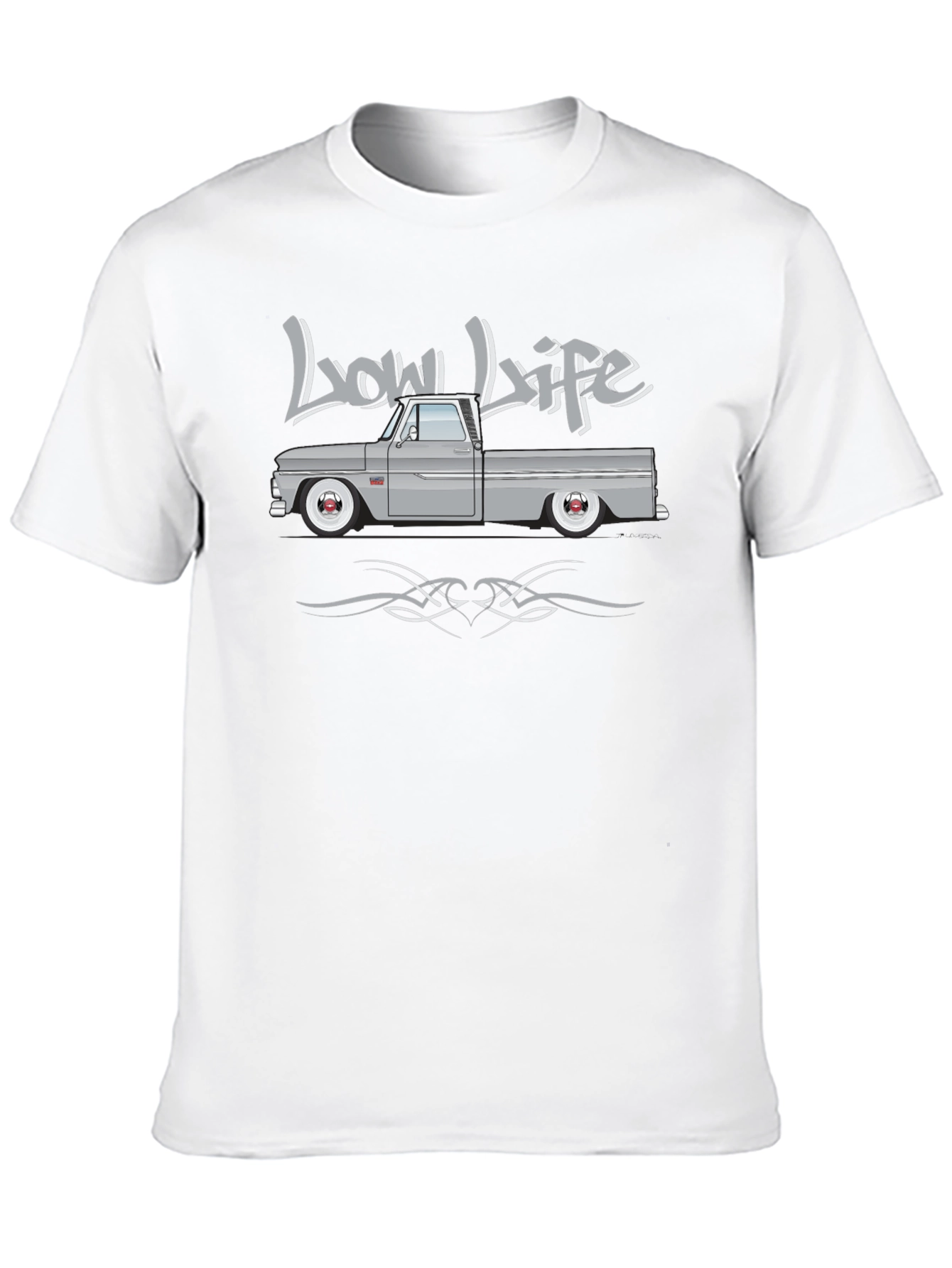 Low Life Truck Graphic T-Shirt - Black