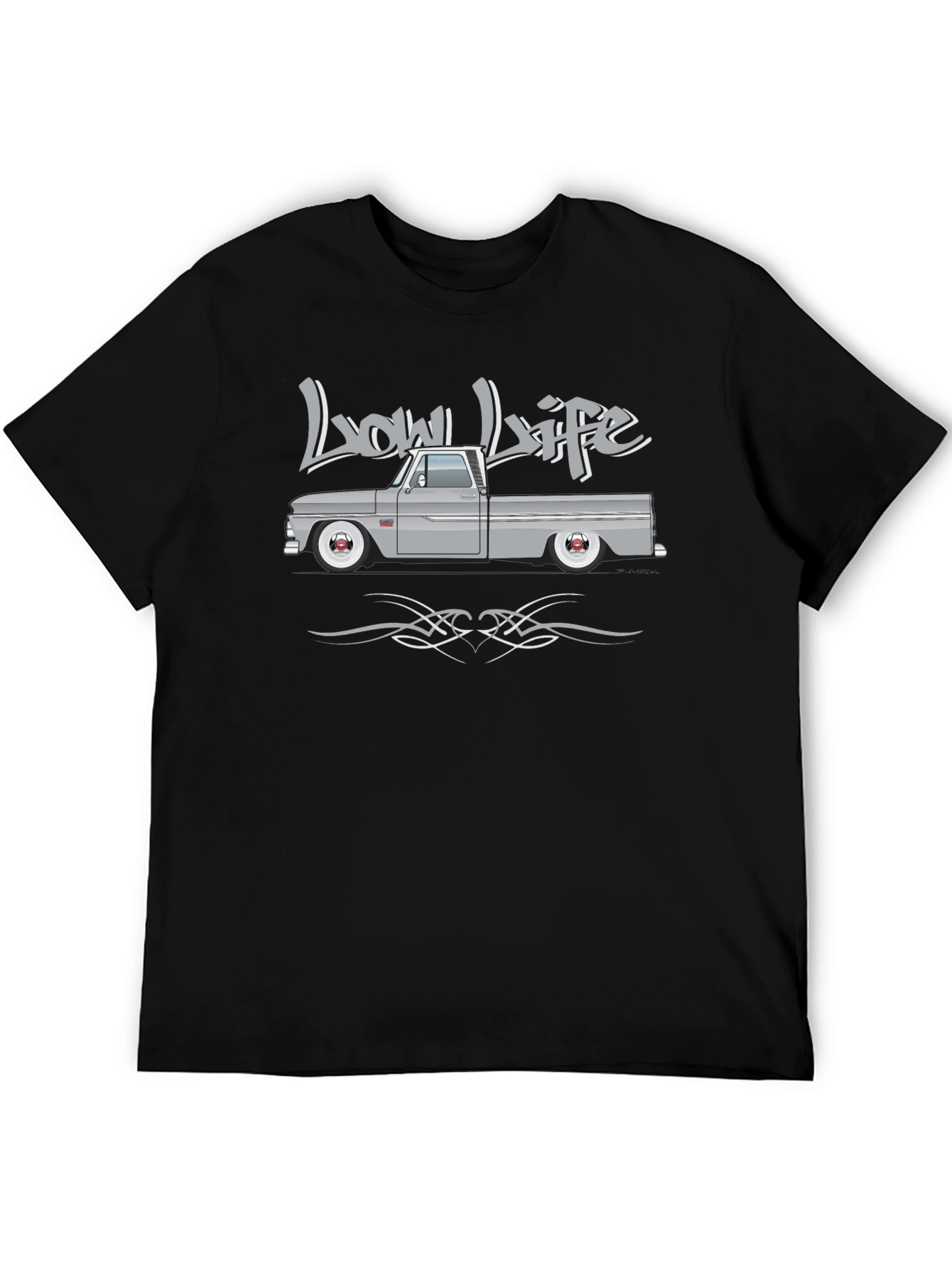 Low Life Truck Graphic T-Shirt - Black