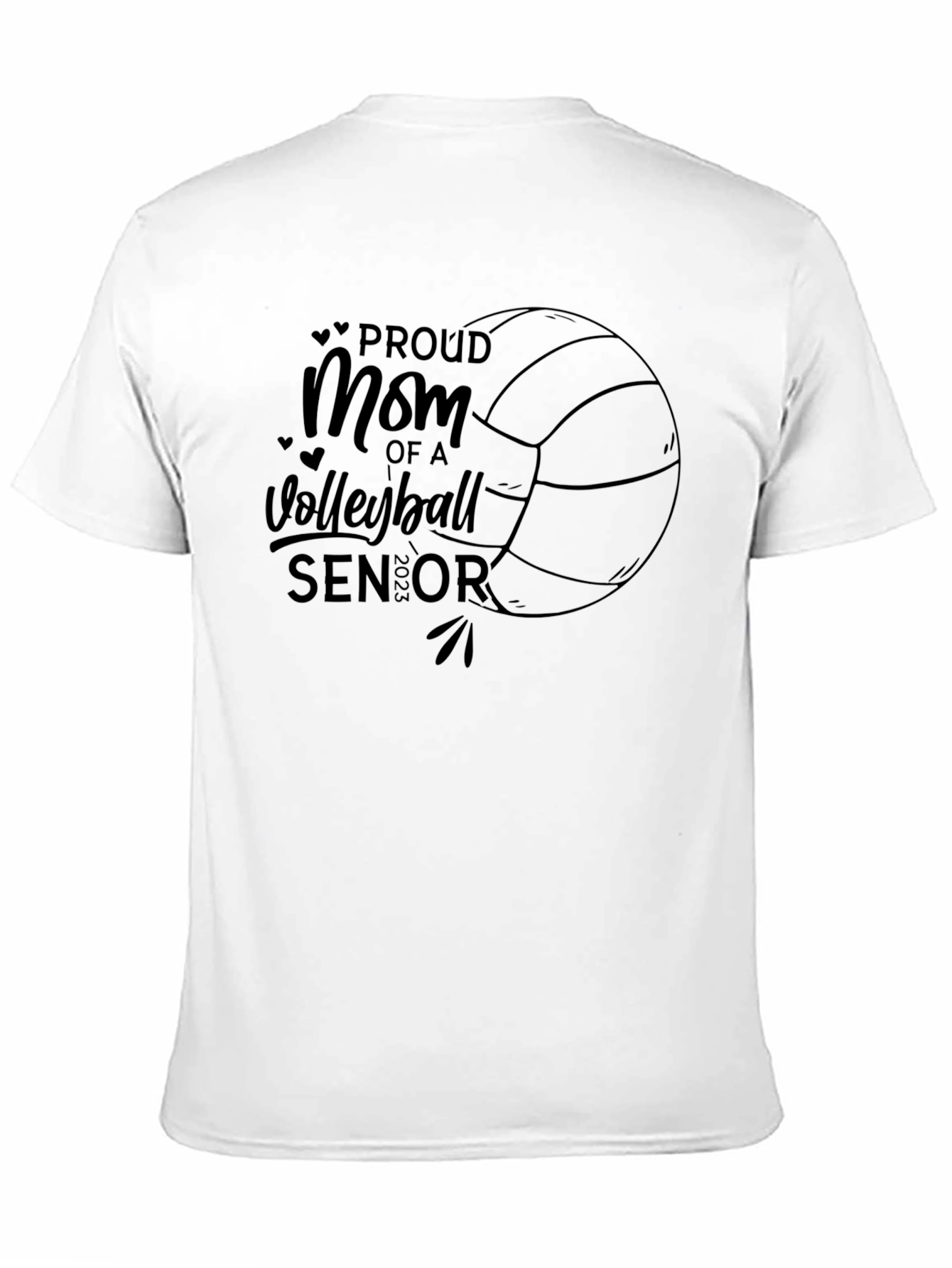 Proud Mom of a Volleyball Senior 2023 T-Shirt