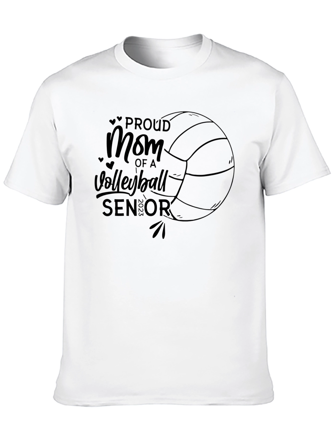 Proud Mom of a Volleyball Senior 2023 T-Shirt