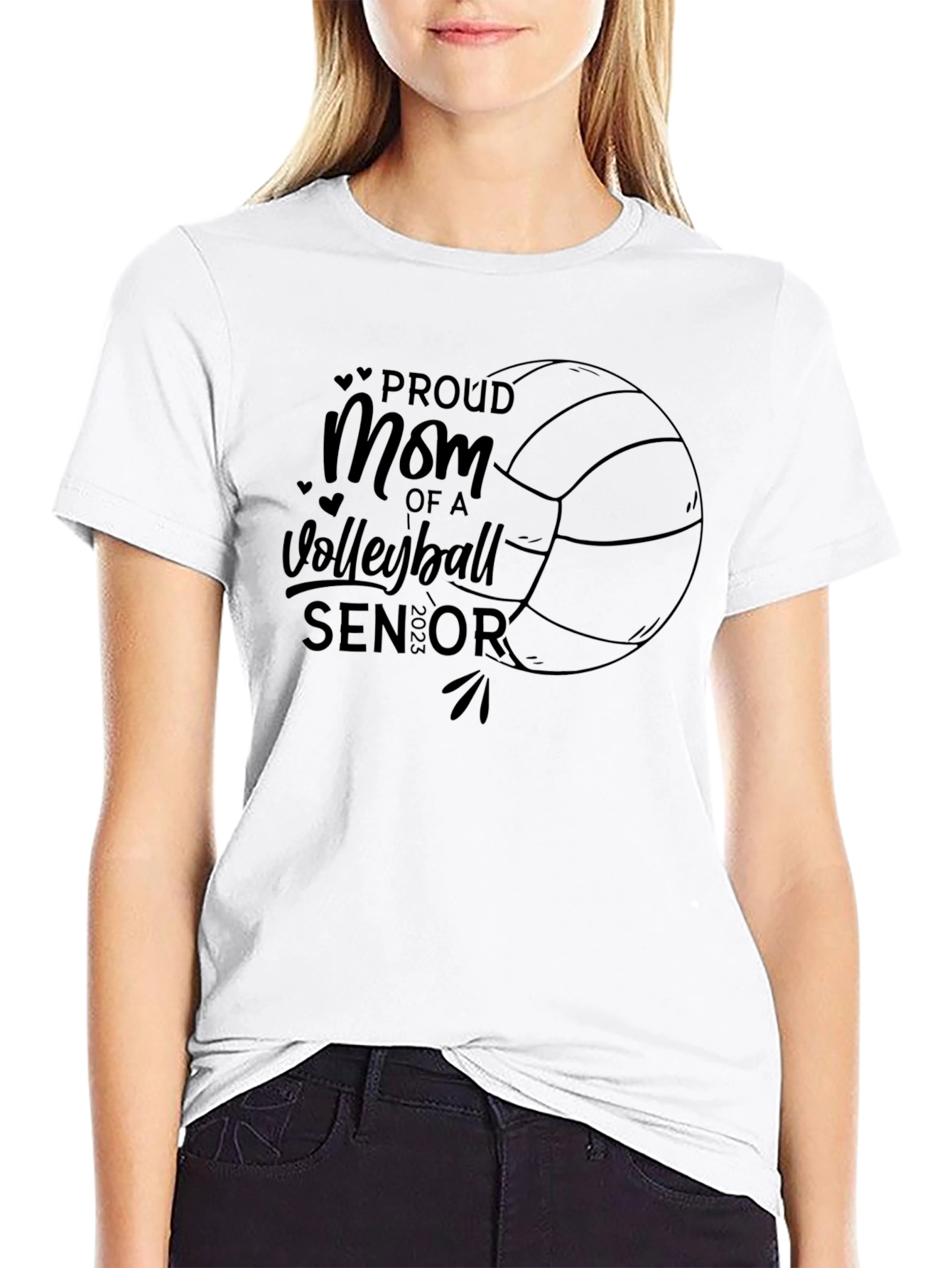 Proud Mom of a Volleyball Senior 2023 T-Shirt