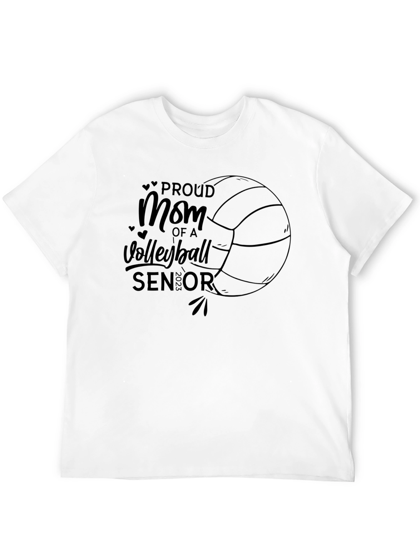 Proud Mom of a Volleyball Senior 2023 T-Shirt