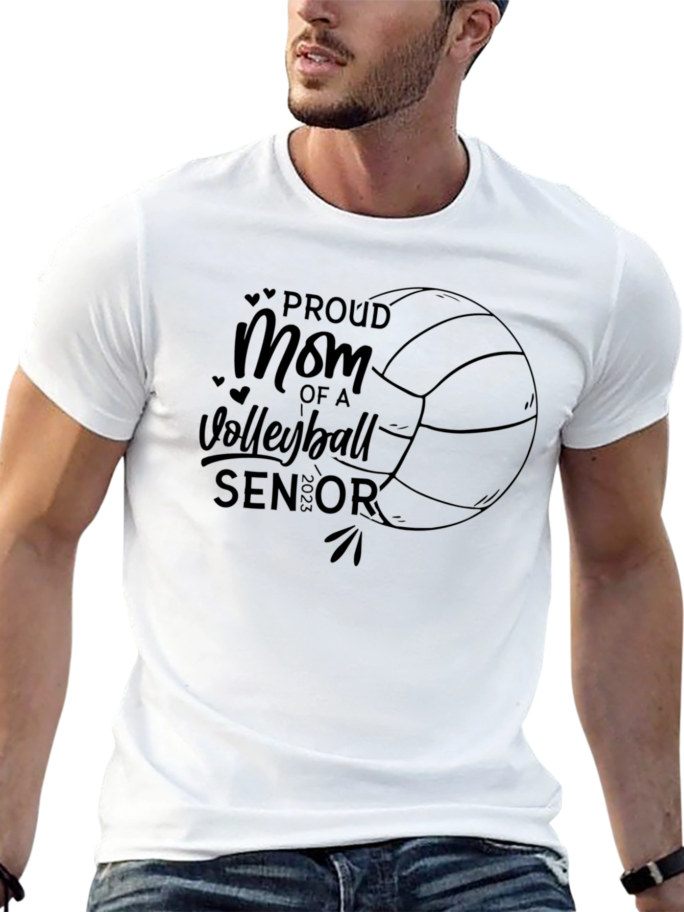 Proud Mom of a Volleyball Senior 2023 T-Shirt