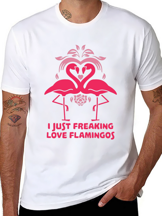I Love Flamingos Graphic T-Shirt - Fun & Stylish