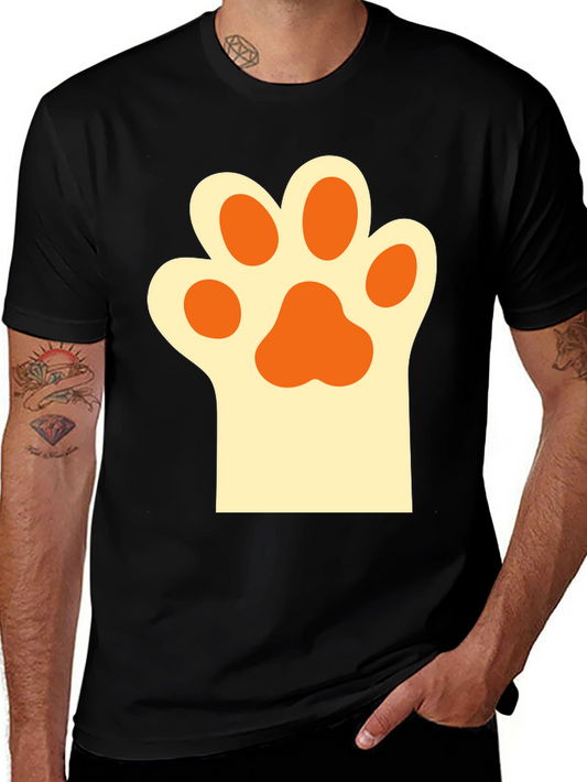 Cute Cat Paw Print T-Shirt