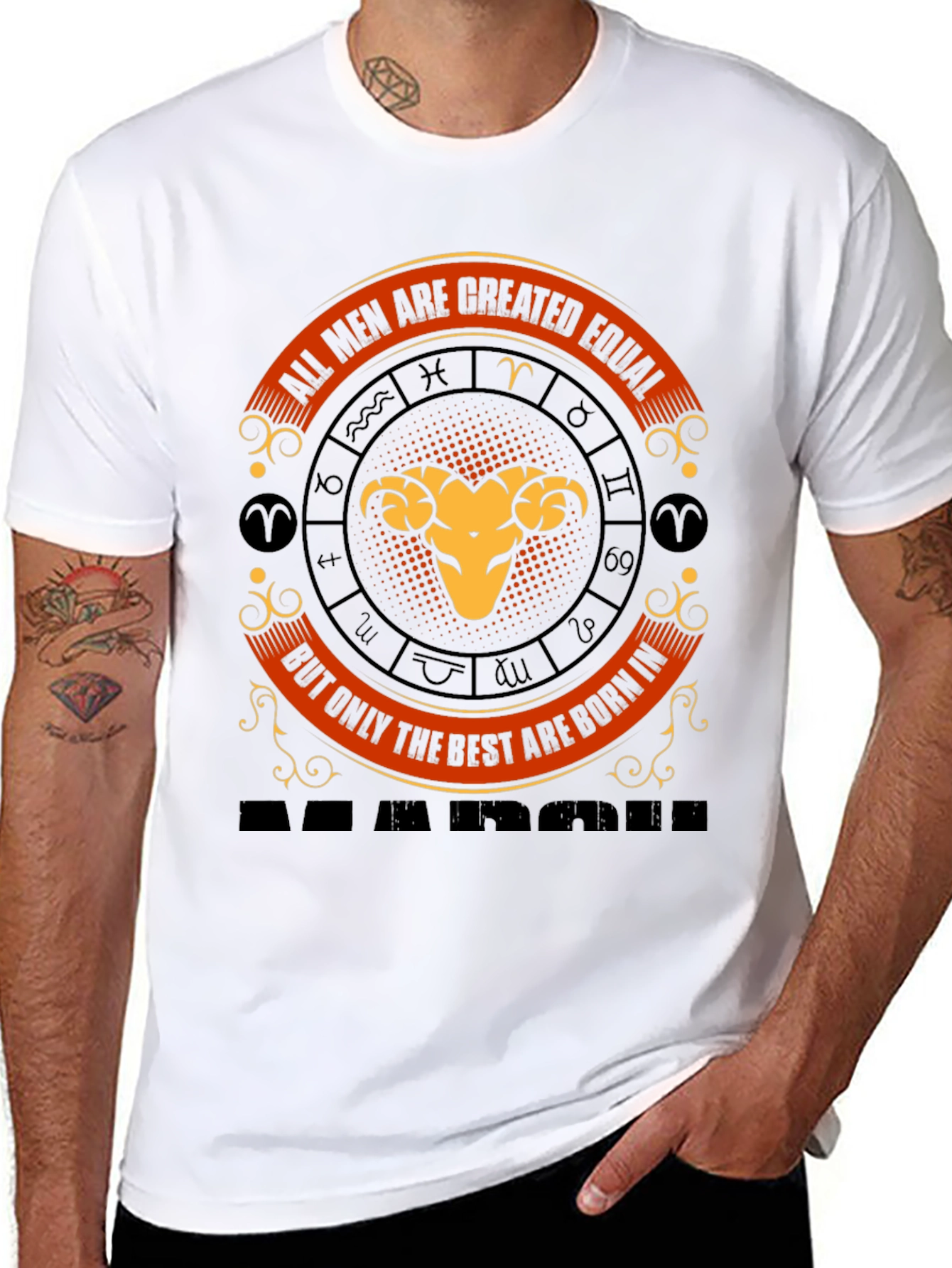 Aries Zodiac T-Shirt: Best Men Born in March