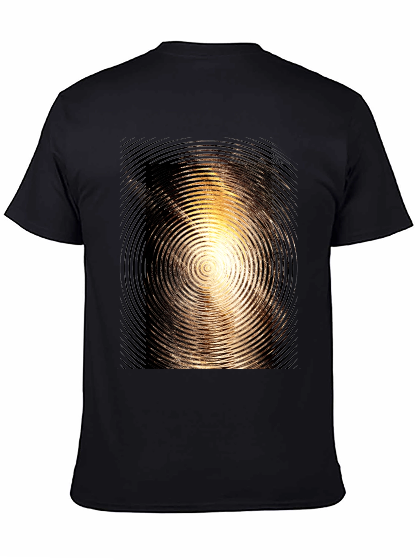 Swirl Graphic Mens Black T-Shirt
