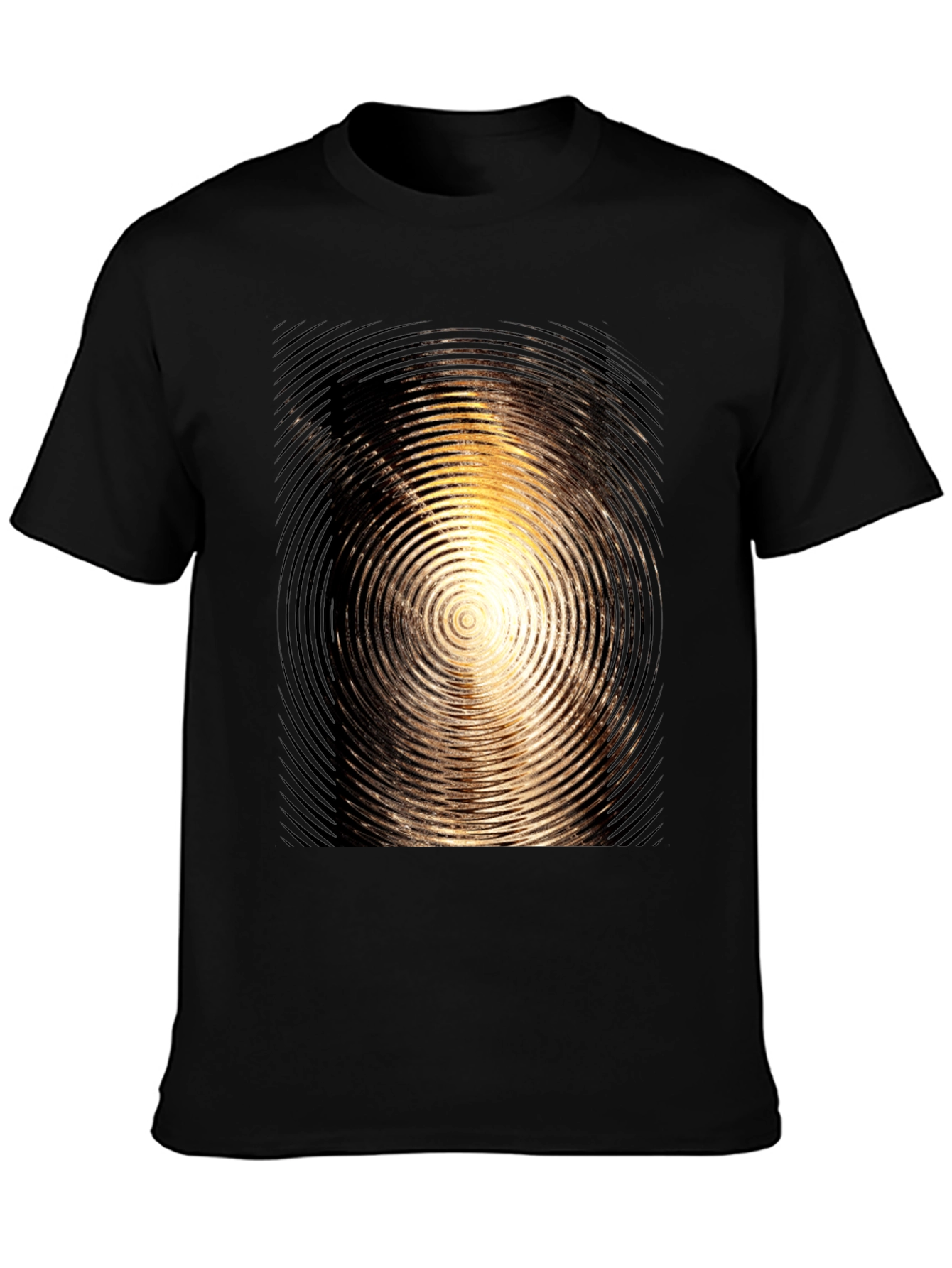 Swirl Graphic Mens Black T-Shirt