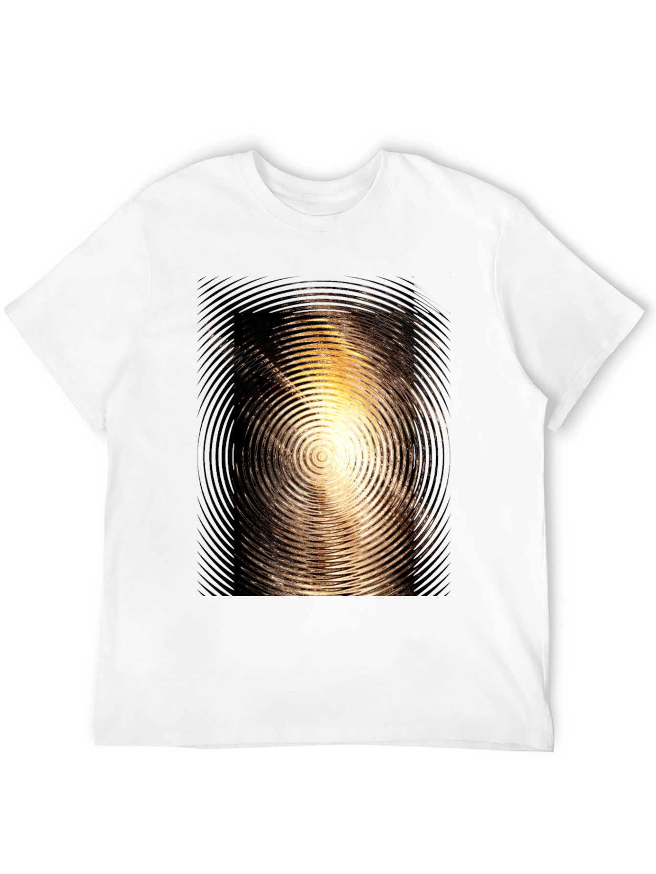 Swirl Graphic Mens Black T-Shirt