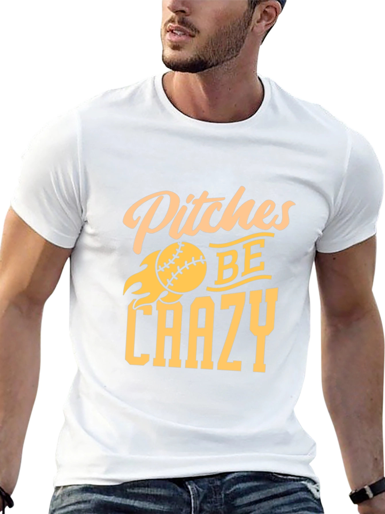 Pitches Be Crazy Baseball T-Shirt