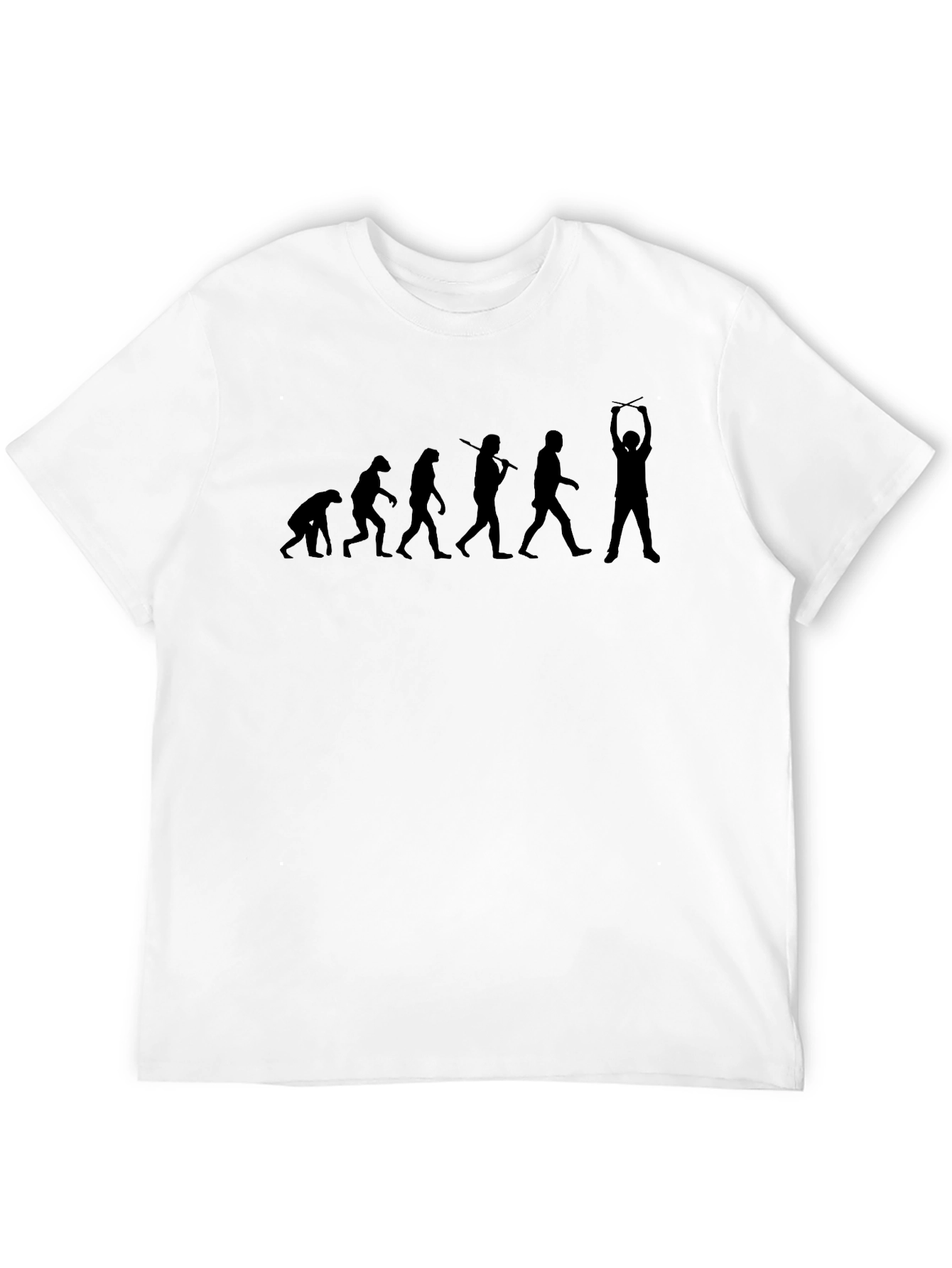 Evolution of Drumming Black T-Shirt
