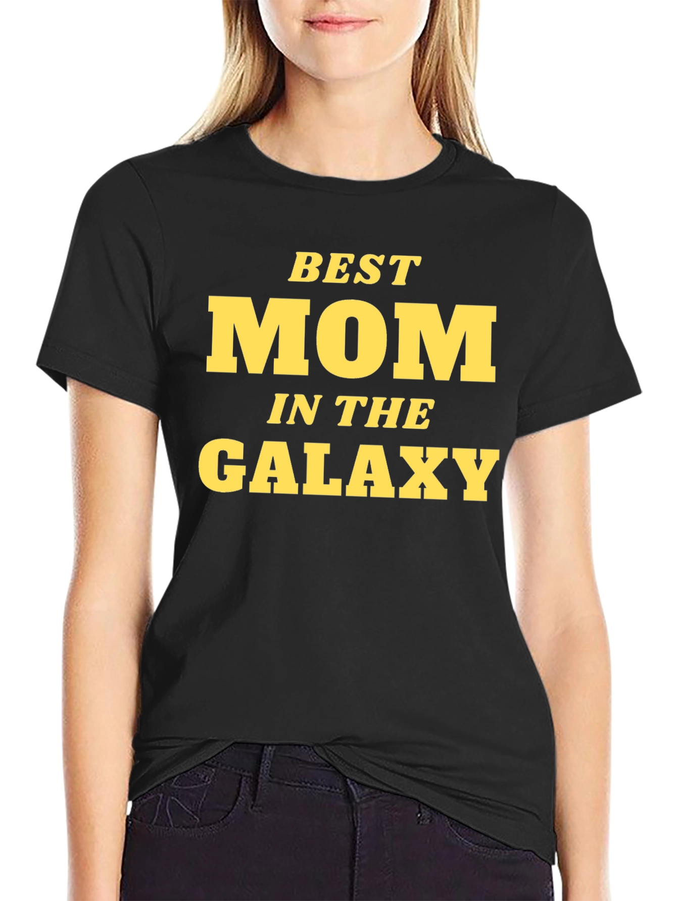 Best Mom in the Galaxy T-Shirt - Black