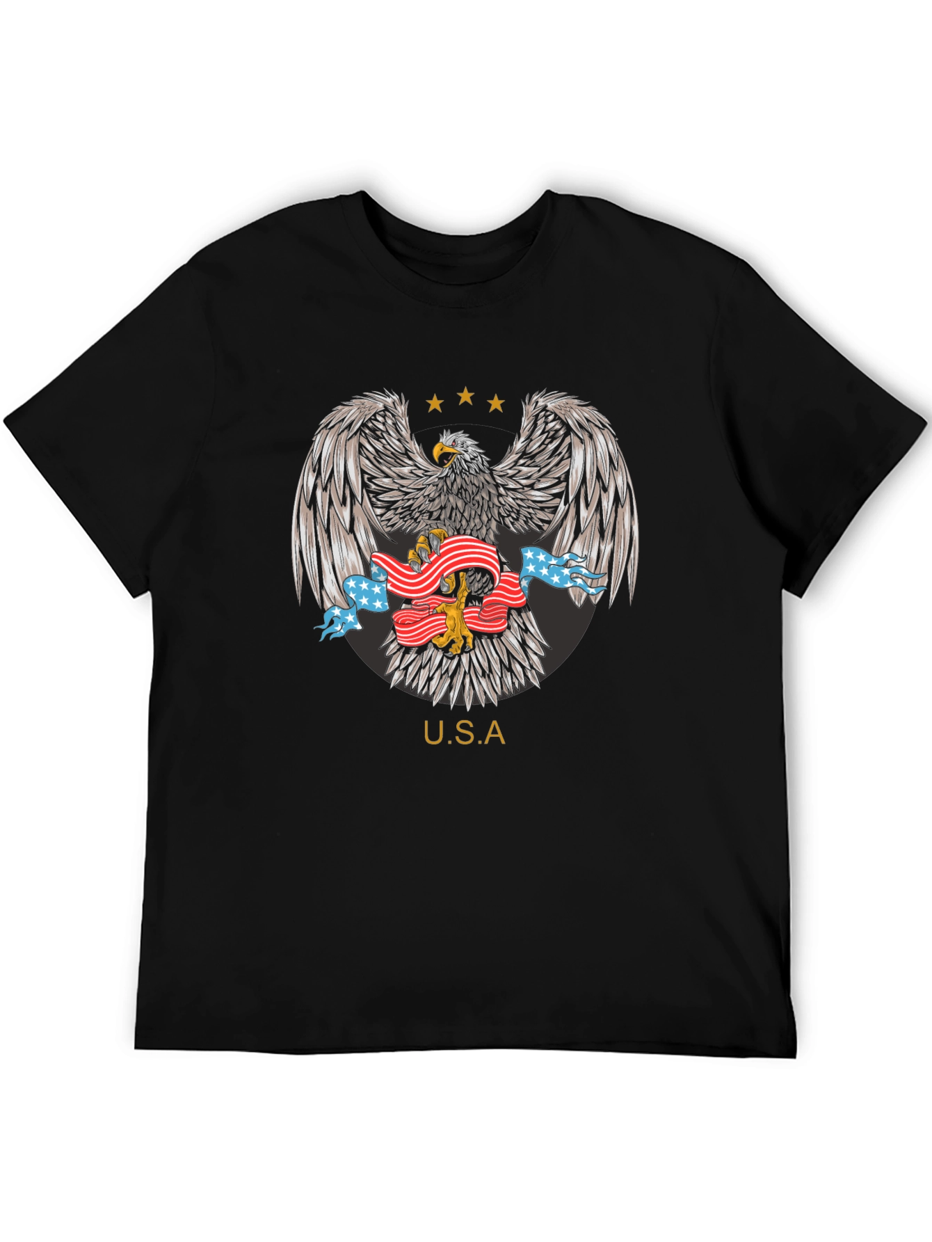 USA Eagle Graphic T-Shirt Patriotic Design