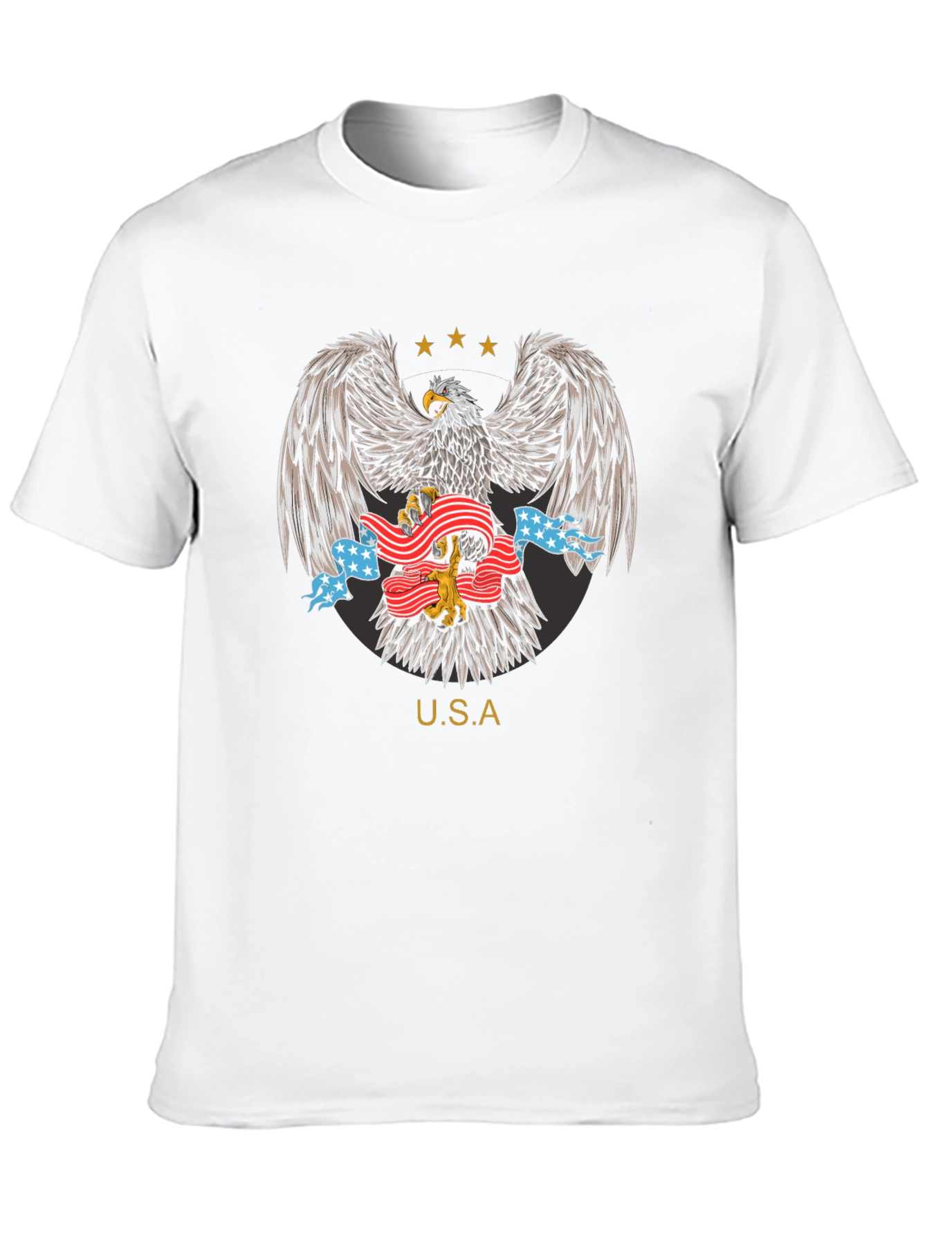 USA Eagle Graphic T-Shirt Patriotic Design