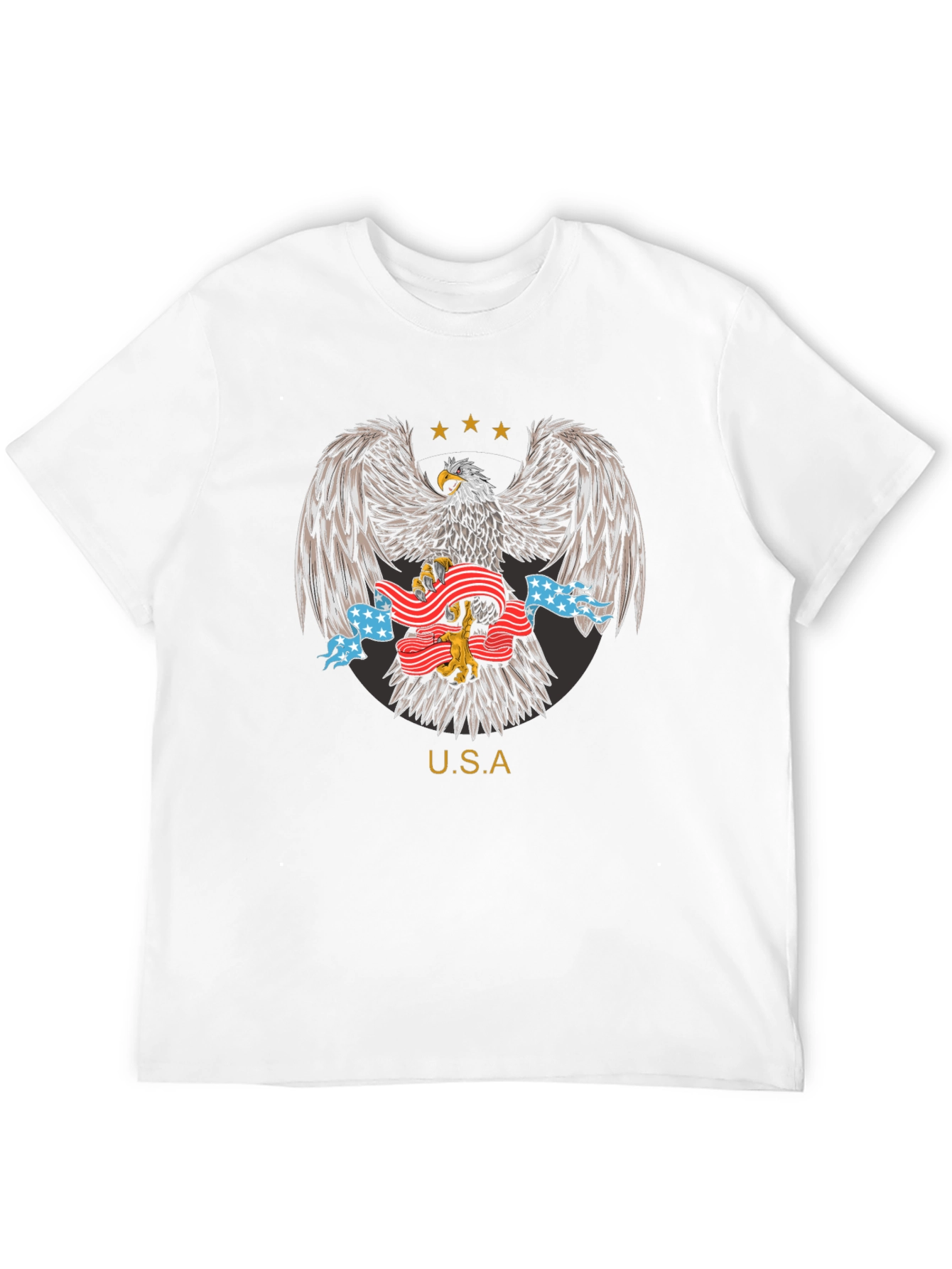 USA Eagle Graphic T-Shirt Patriotic Design