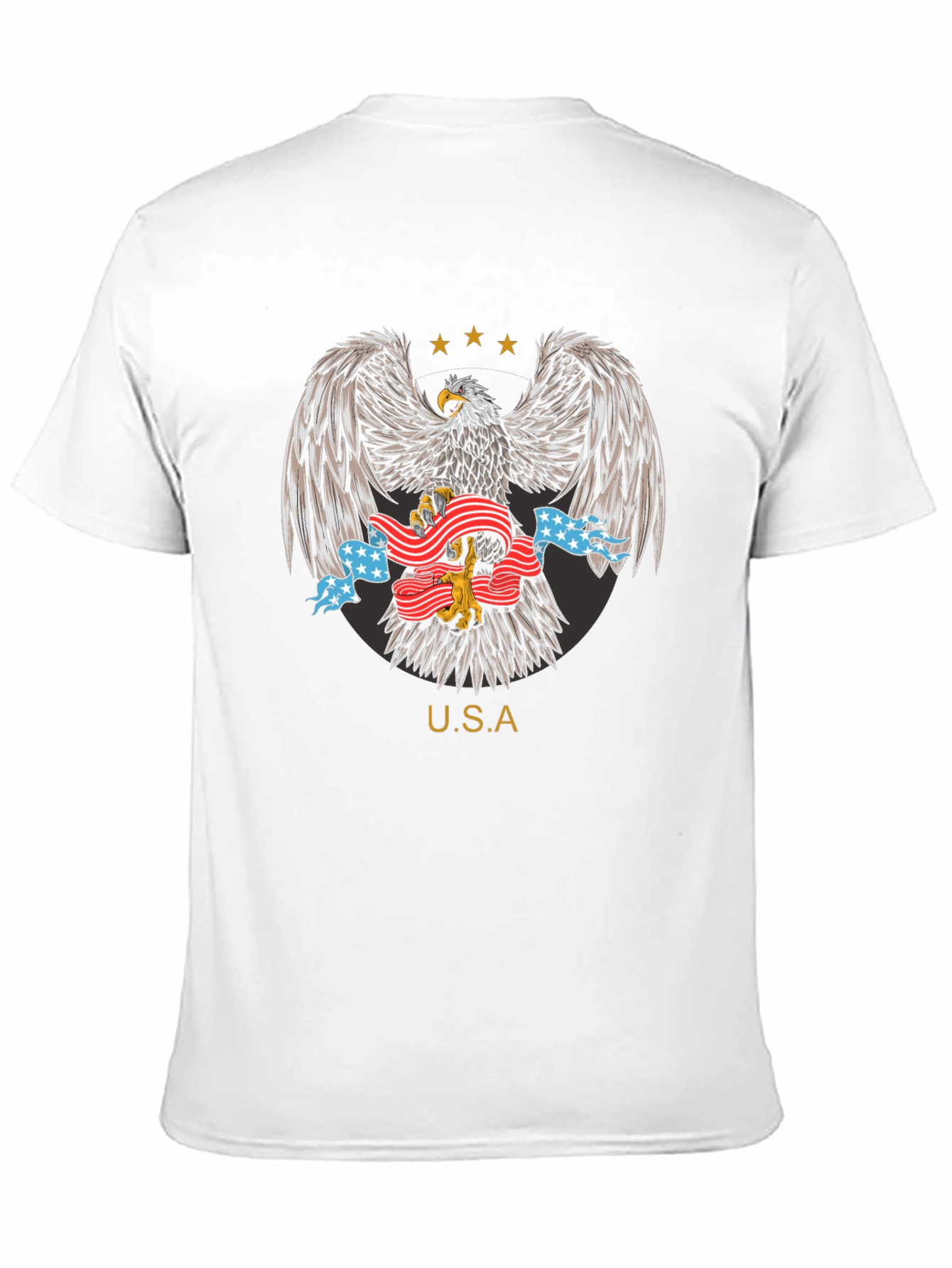 USA Eagle Graphic T-Shirt Patriotic Design