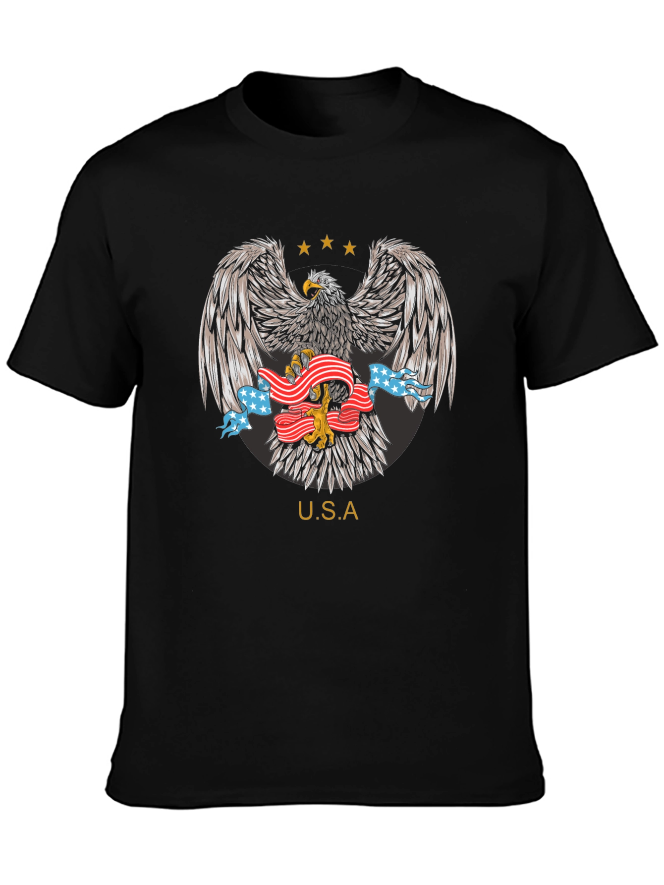 USA Eagle Graphic T-Shirt Patriotic Design