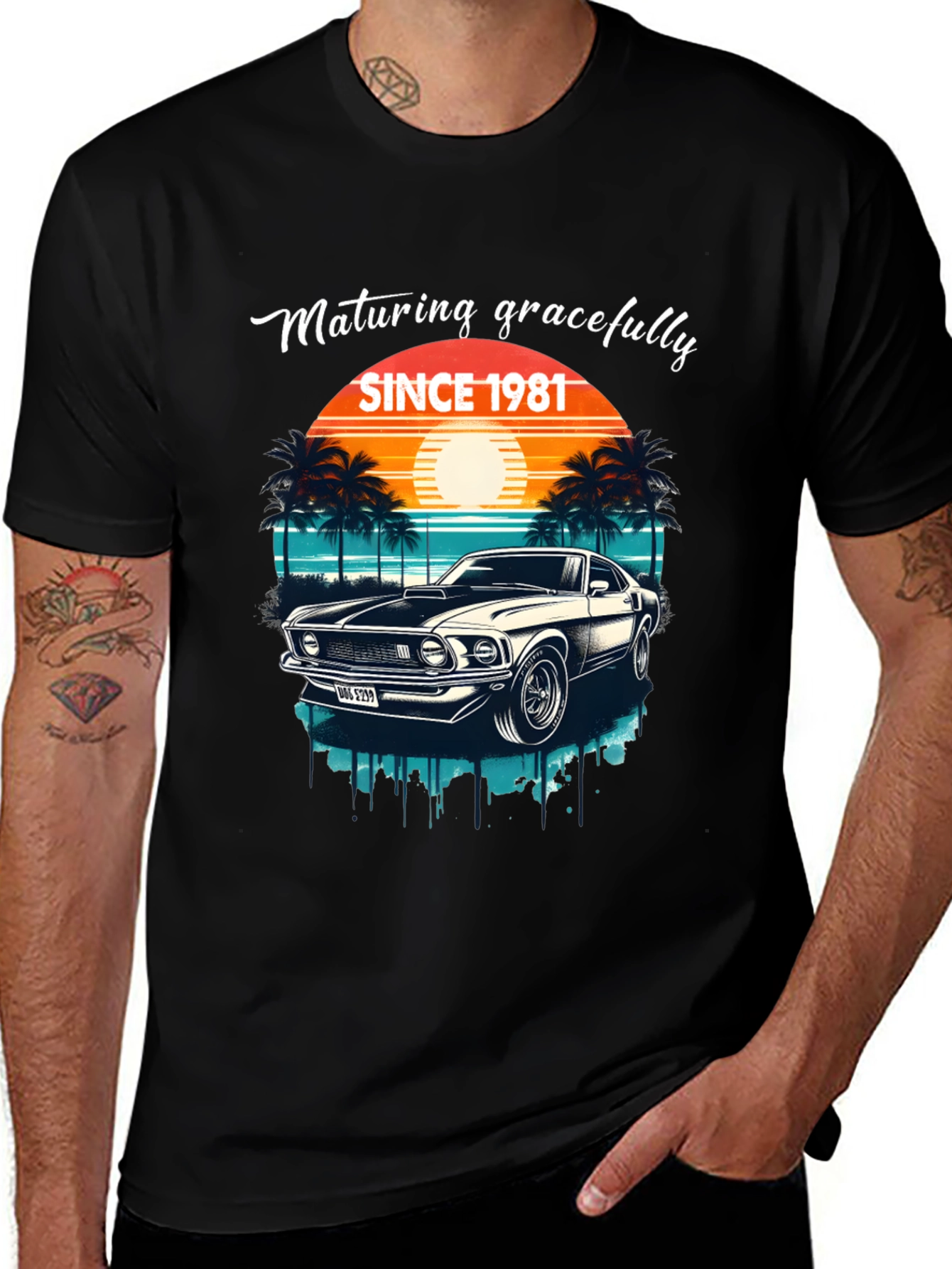 Maturing Gracefully Since 1981 Car T-Shirt