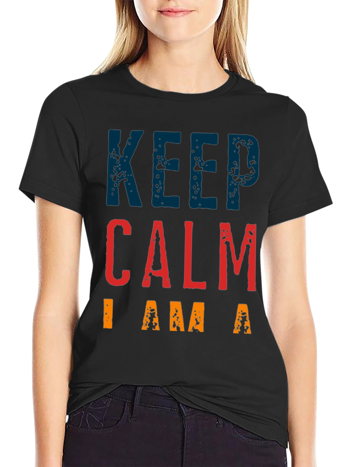 Keep Calm Graphic Tee - Black