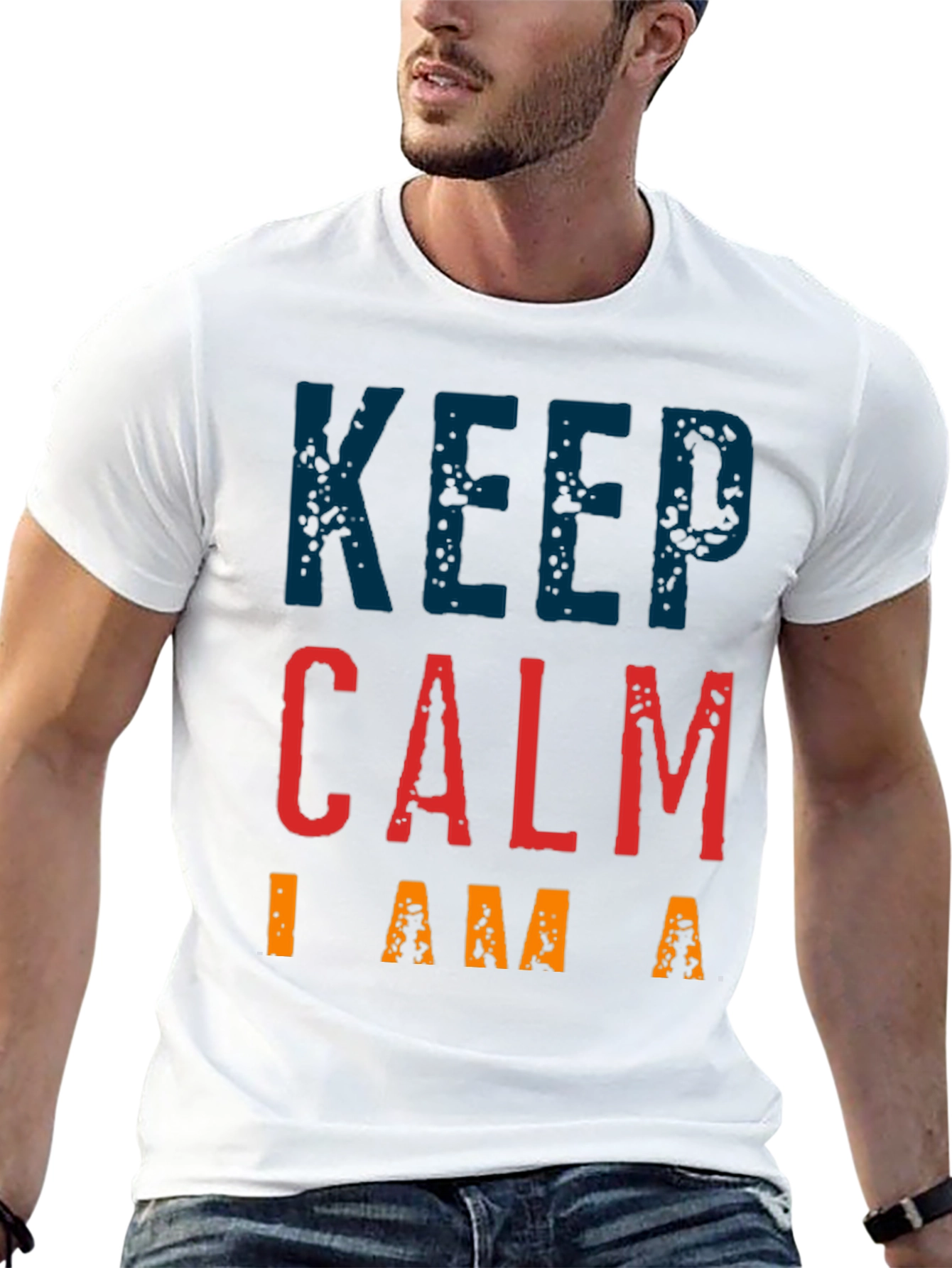 Keep Calm Graphic Tee - Black