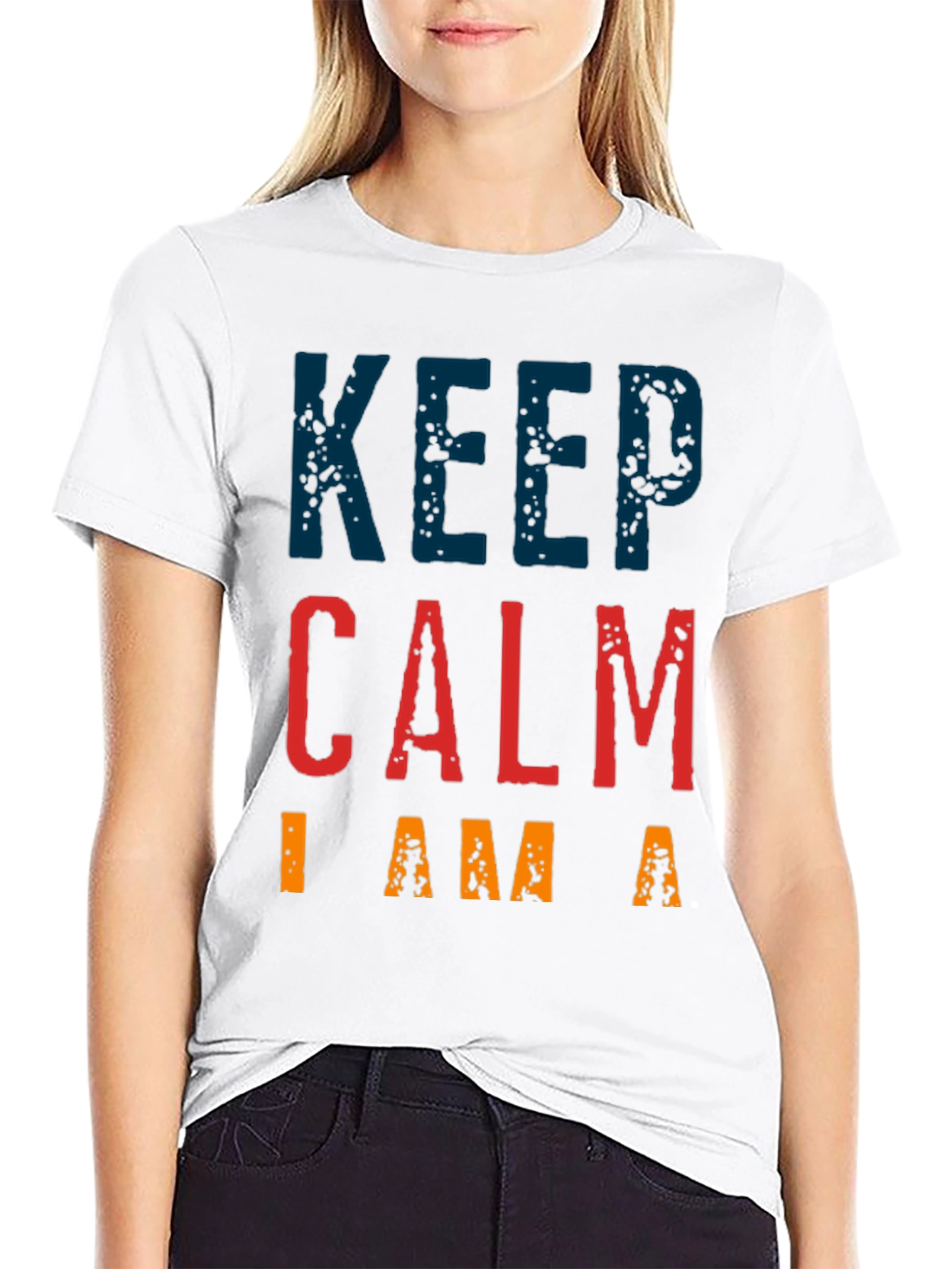 Keep Calm Graphic Tee - Black