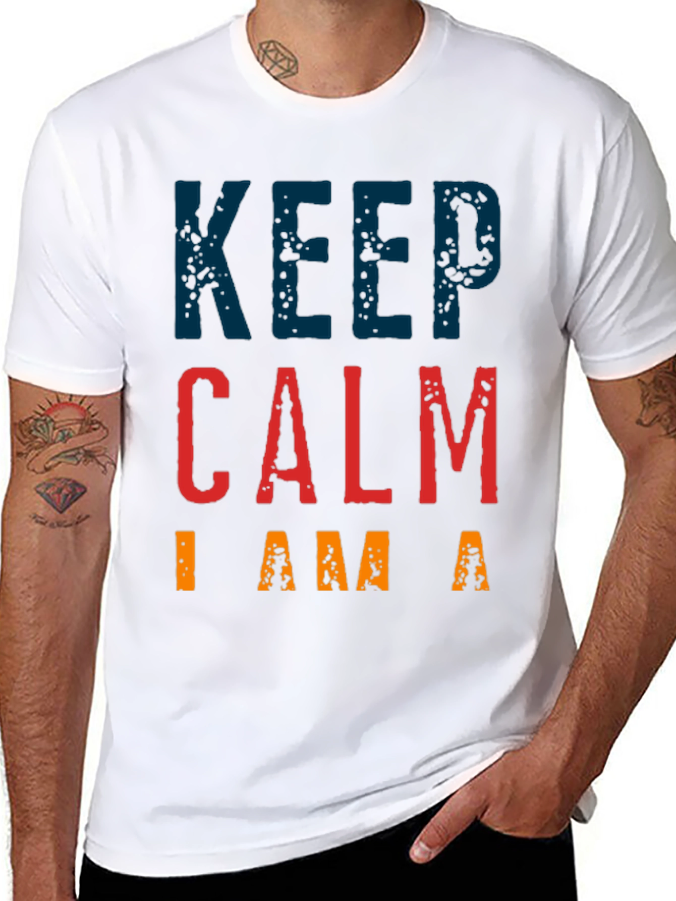 Keep Calm Graphic Tee - Black