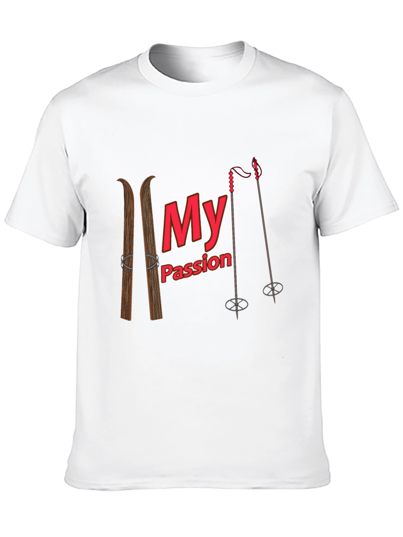 Skiing Passion Graphic T-Shirt