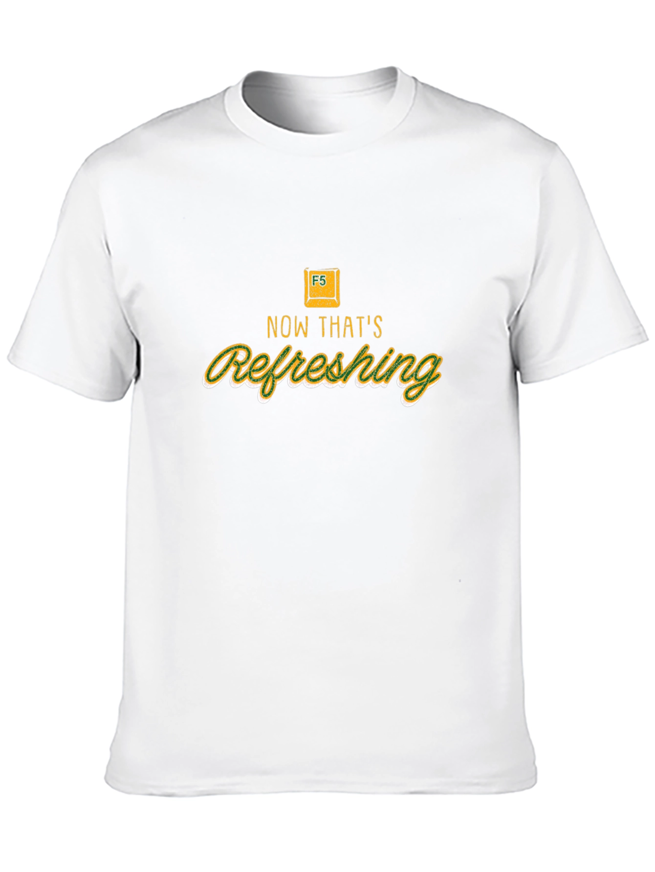 Refresh Button T-Shirt - Novelty Computer Humor Tee