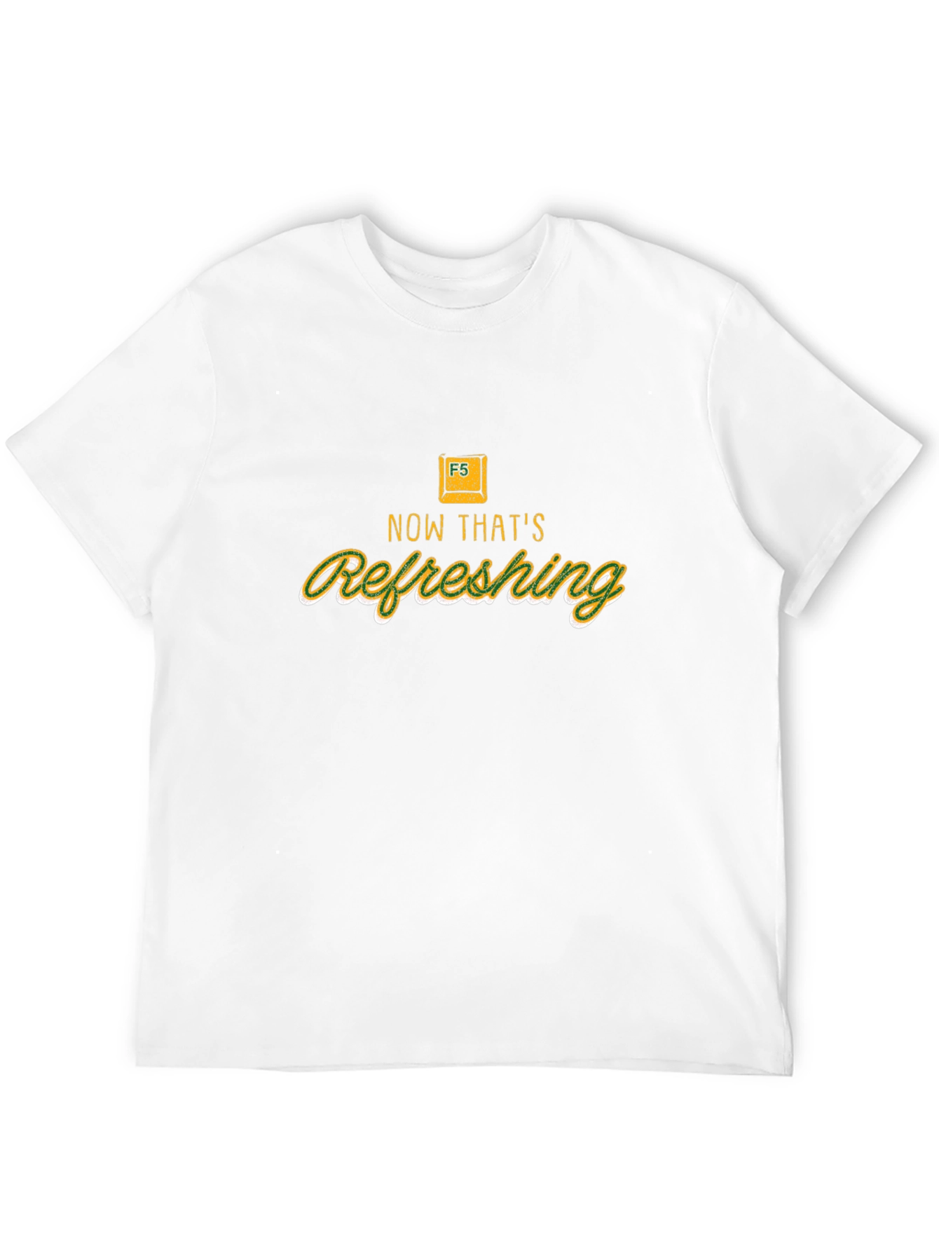 Refresh Button T-Shirt - Novelty Computer Humor Tee