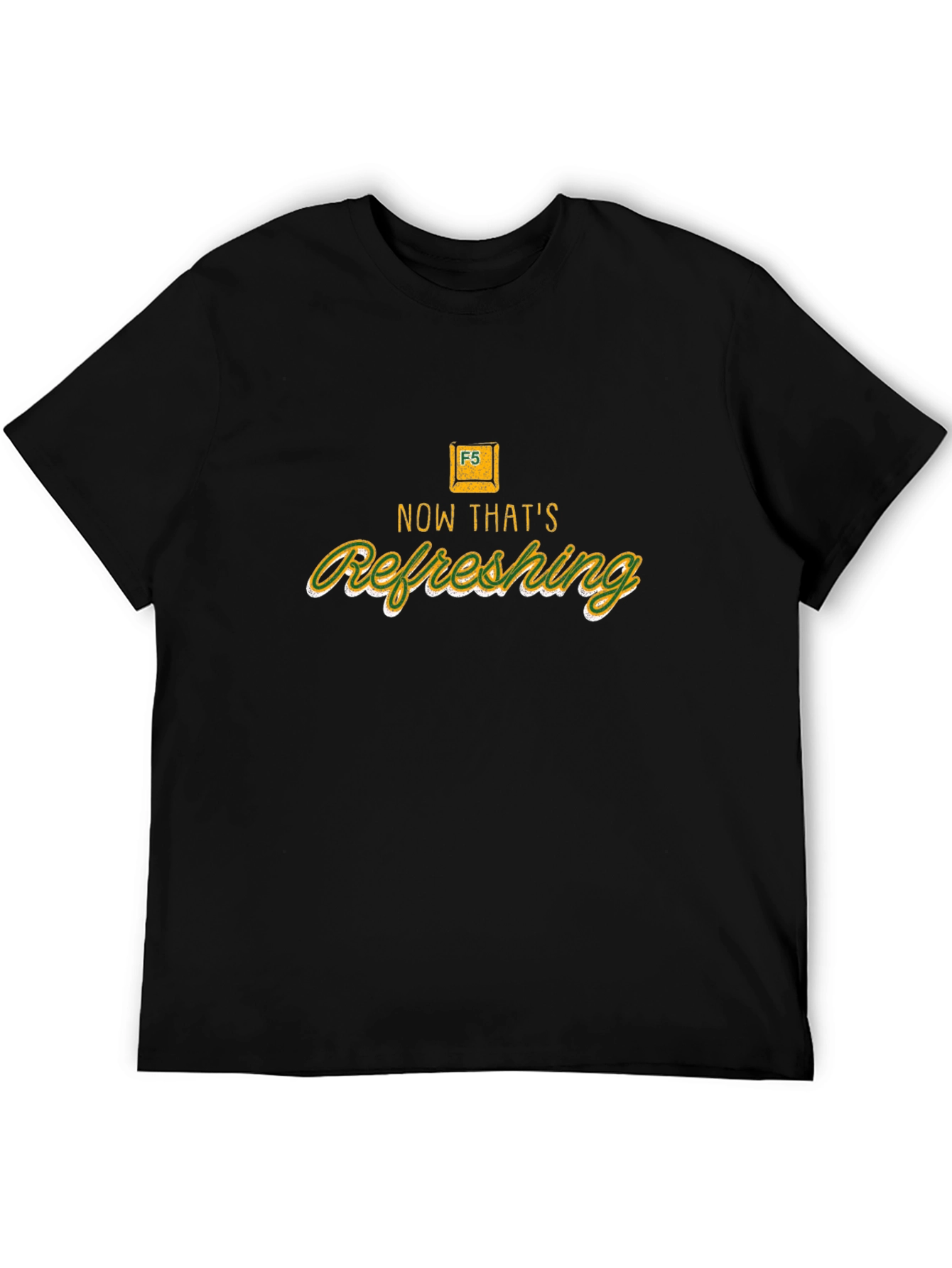 Refresh Button T-Shirt - Novelty Computer Humor Tee