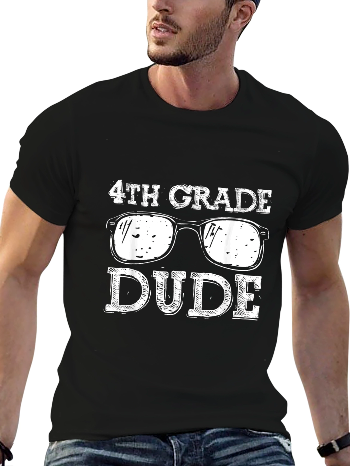 4th Grade Dude T-Shirt Cool Sunglasses Design