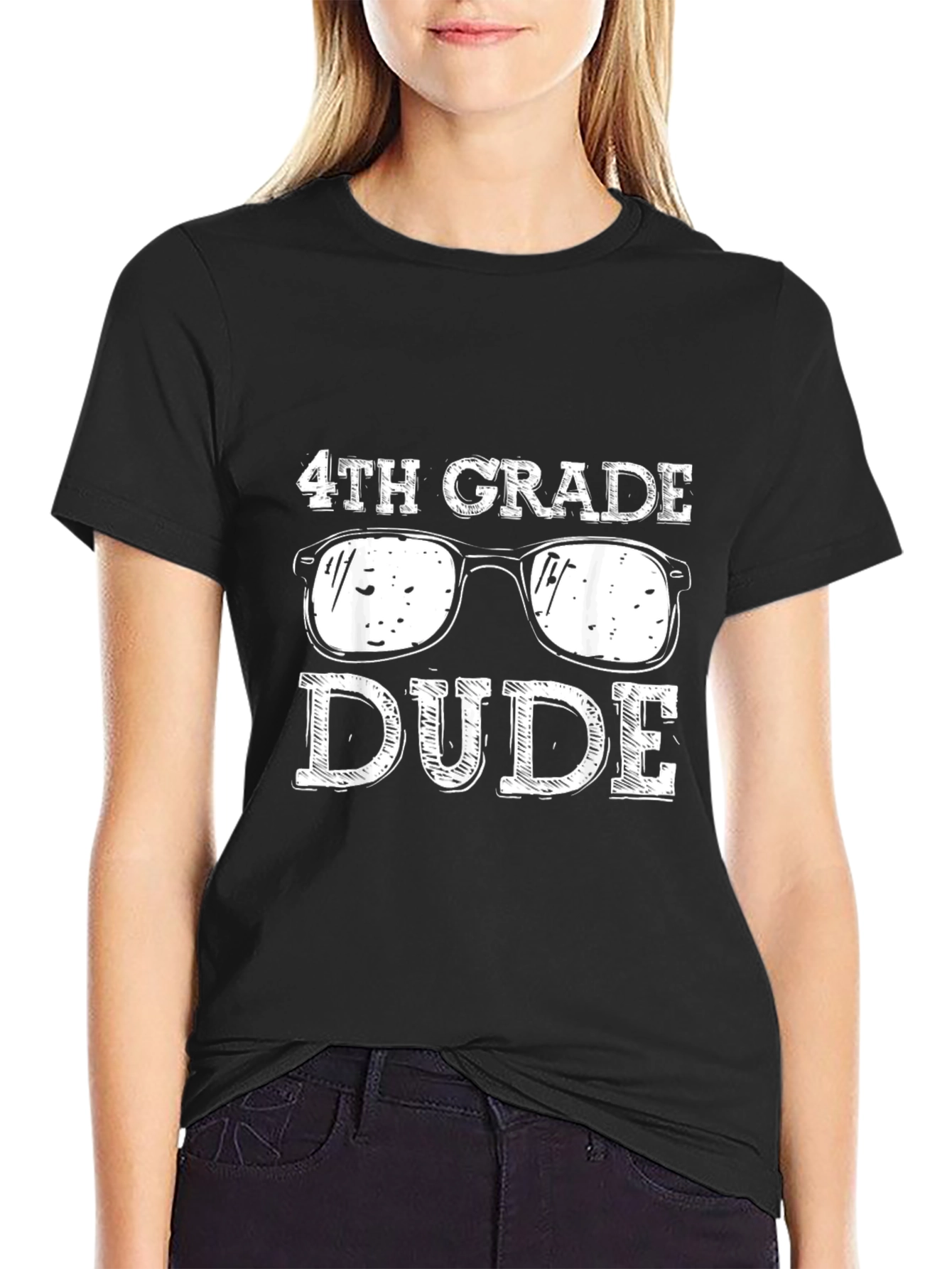 4th Grade Dude T-Shirt Cool Sunglasses Design