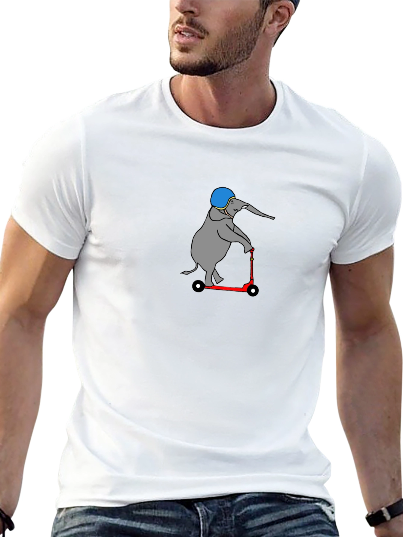 Elephant on Scooter T-Shirt