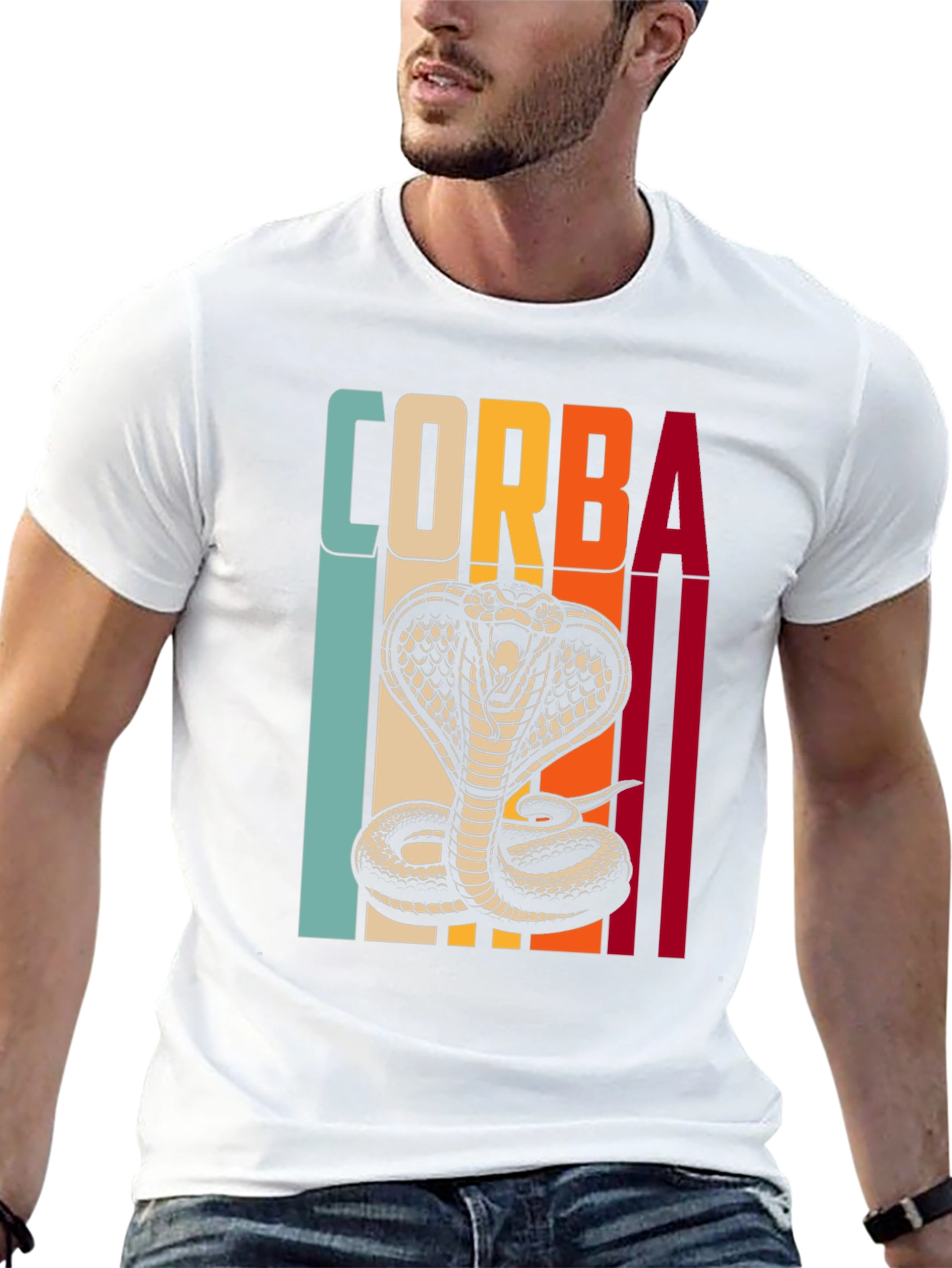 Retro Corba Cobra Graphic T-Shirt