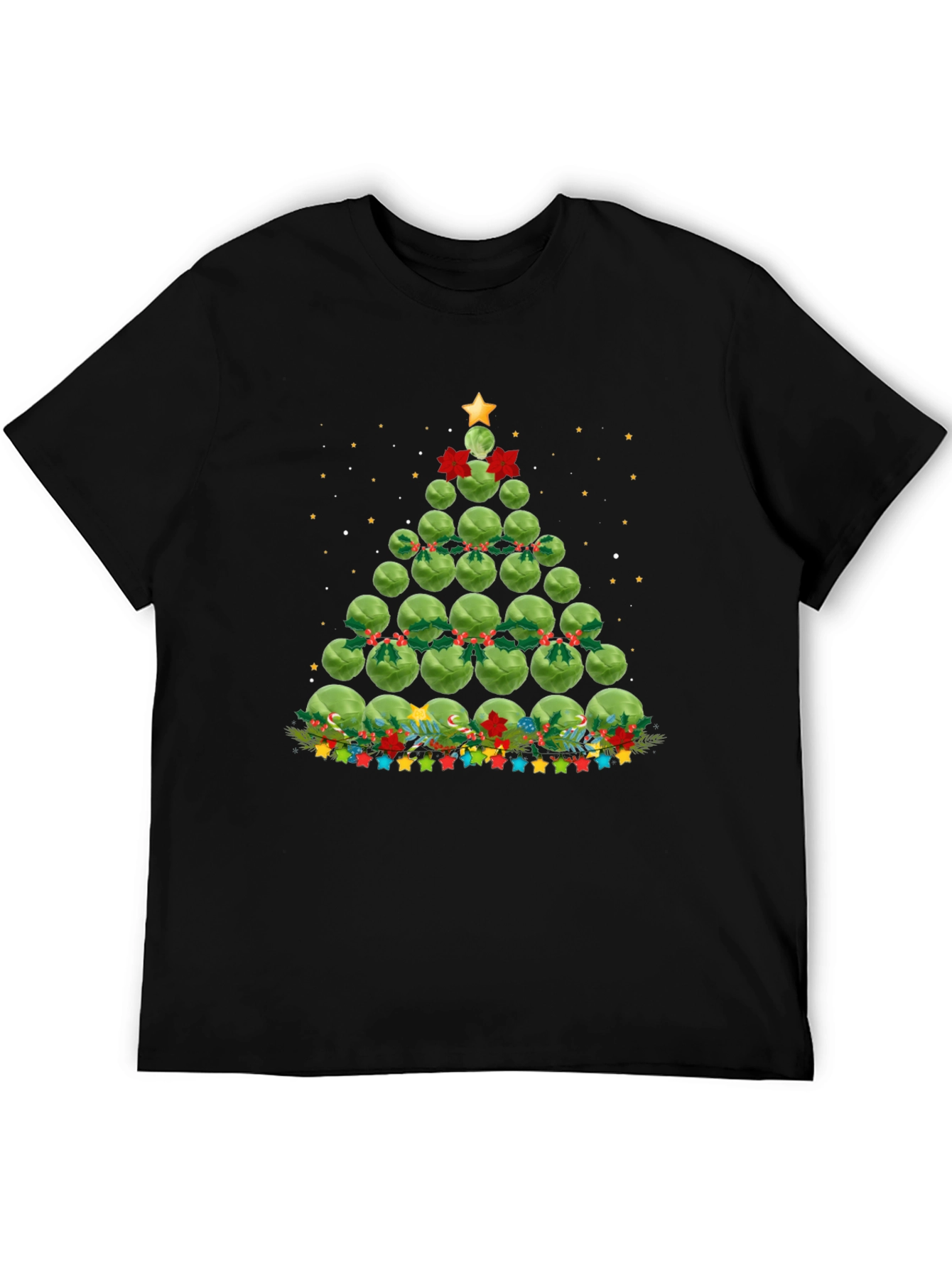 Brussels Sprouts Christmas Tree Holiday T-Shirt