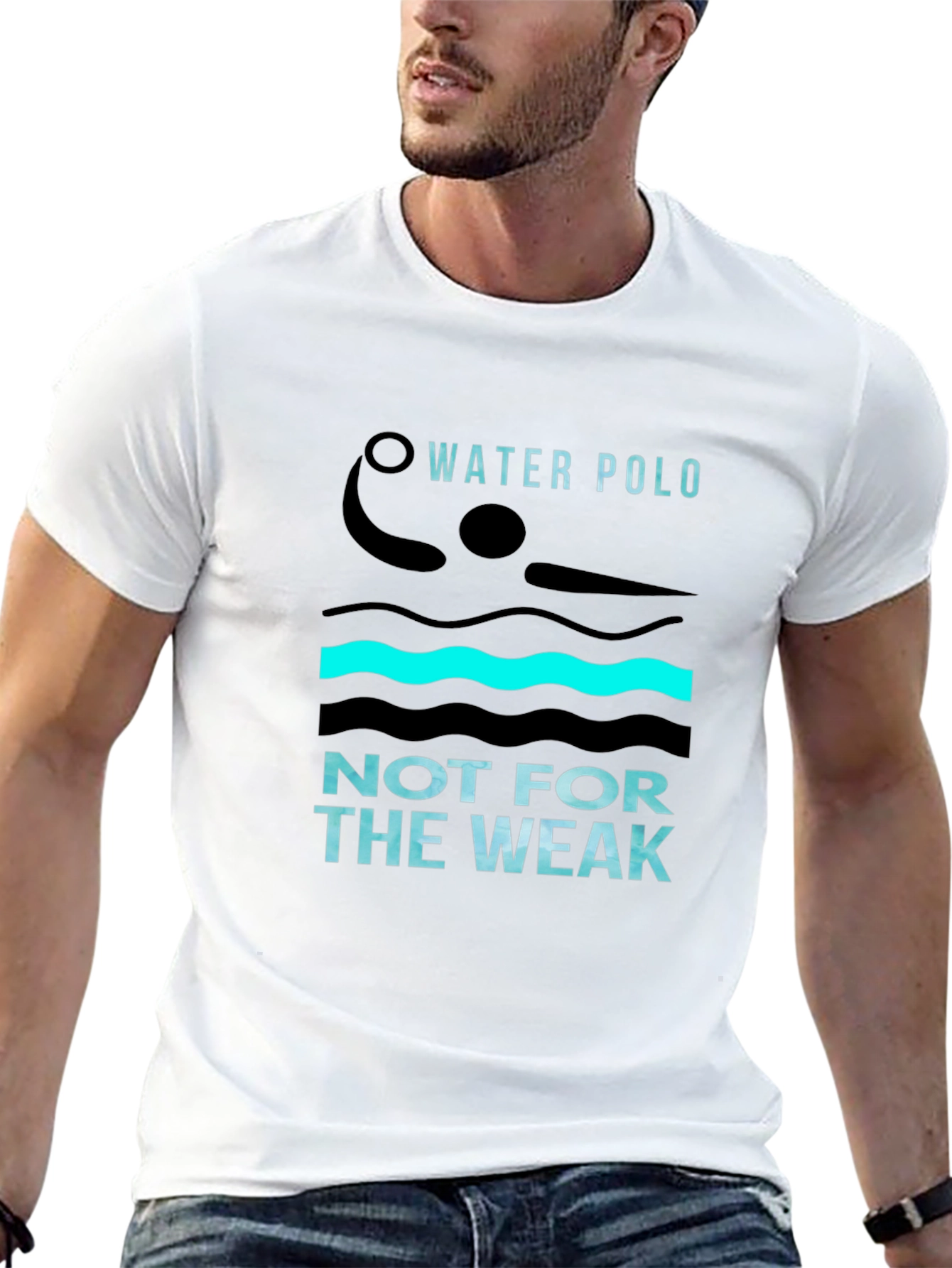 Water Polo Not For The Weak Black T-Shirt